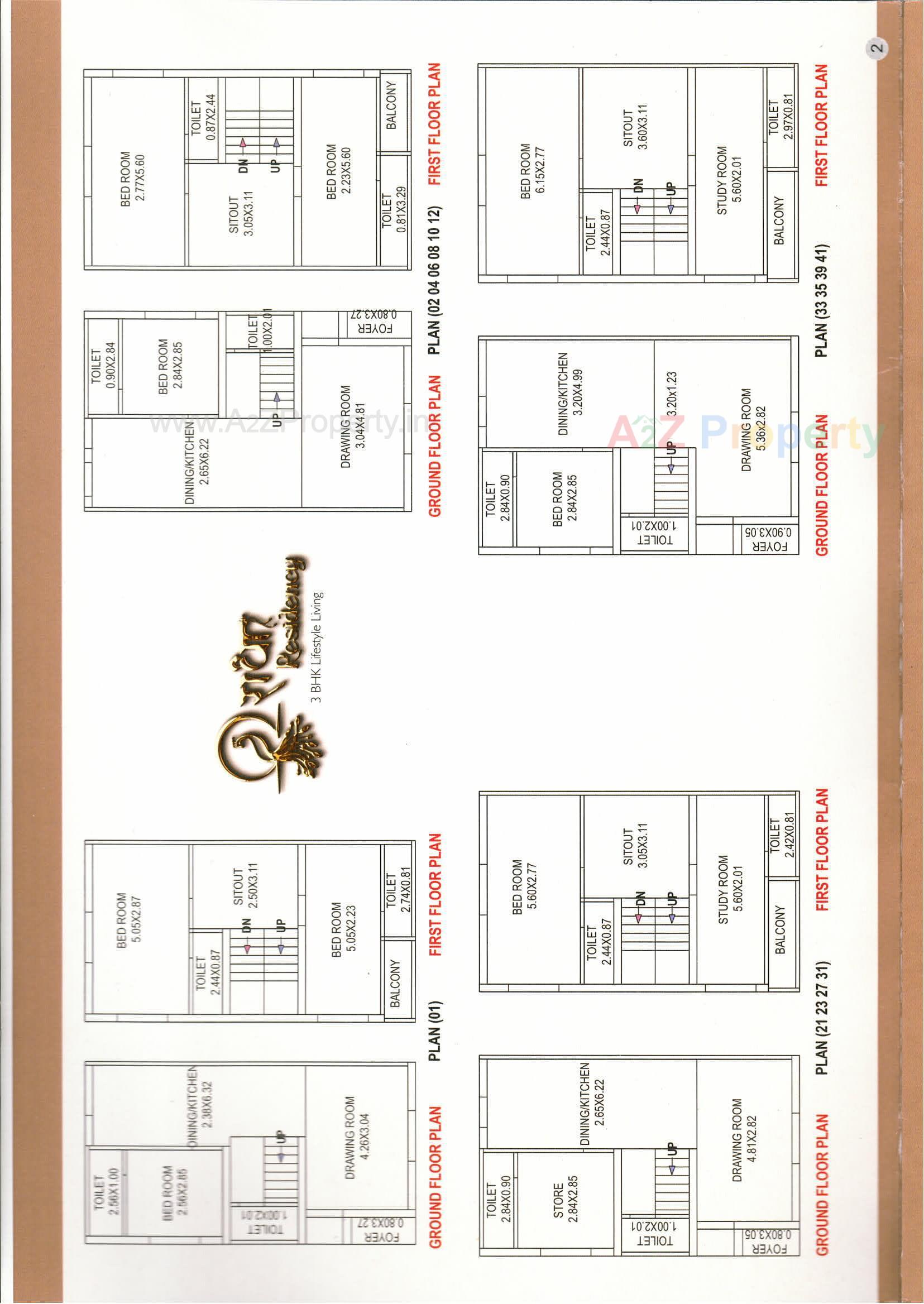 Layout of real estate project Radha Residency located at Karamsad, Anand, Gujarat