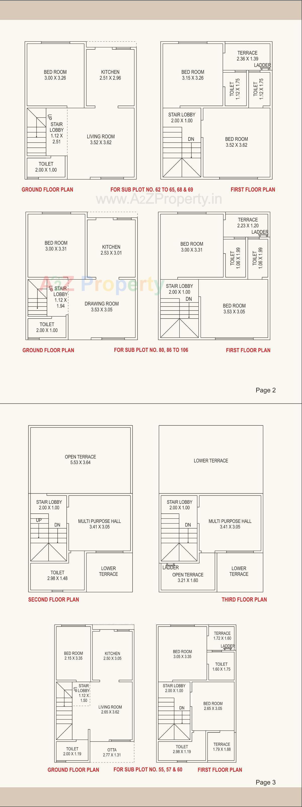Layout of real estate project Raghukul Parisar located at Karamsad, Anand, Gujarat