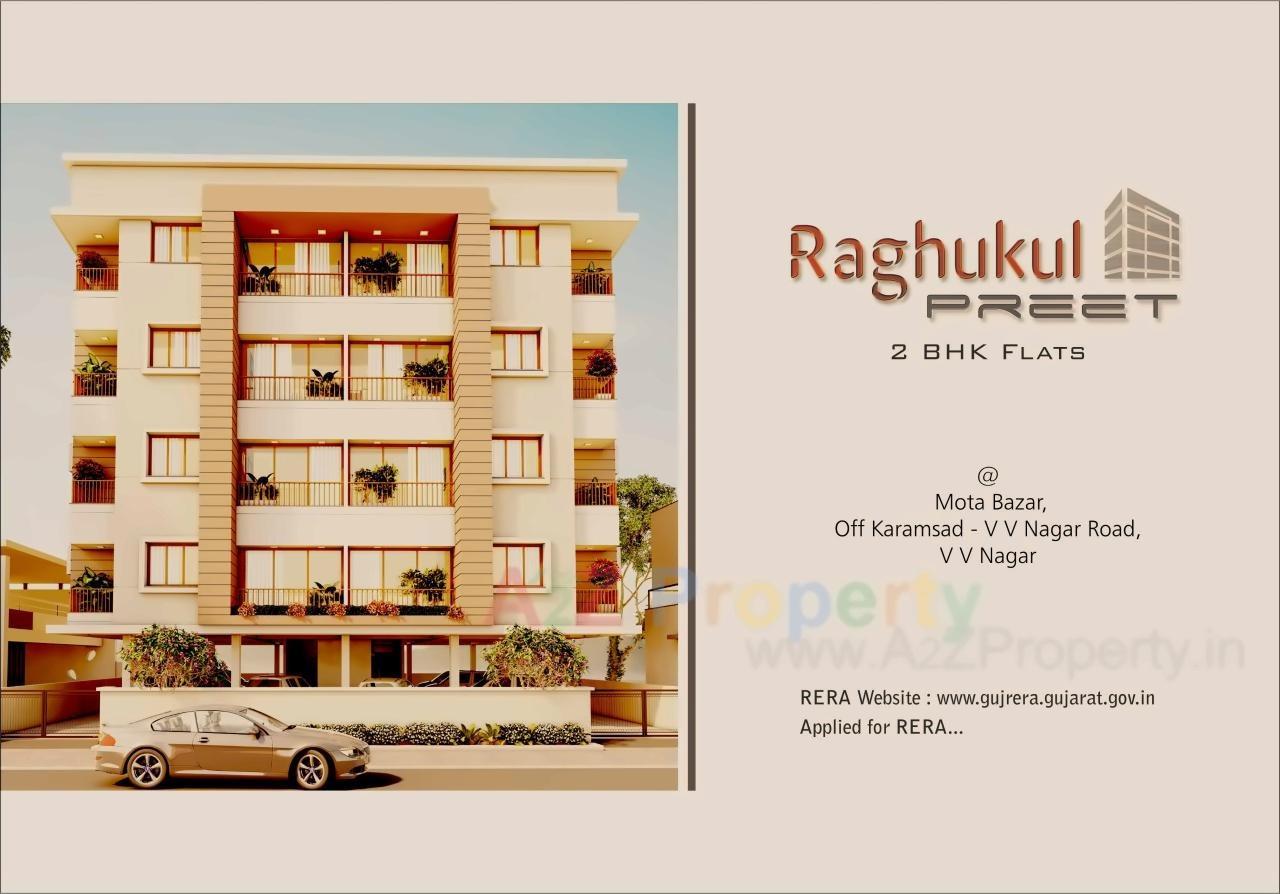 Layout of real estate project Raghukul Preet located at Vallabh-vidhyanagar, Anand, Gujarat