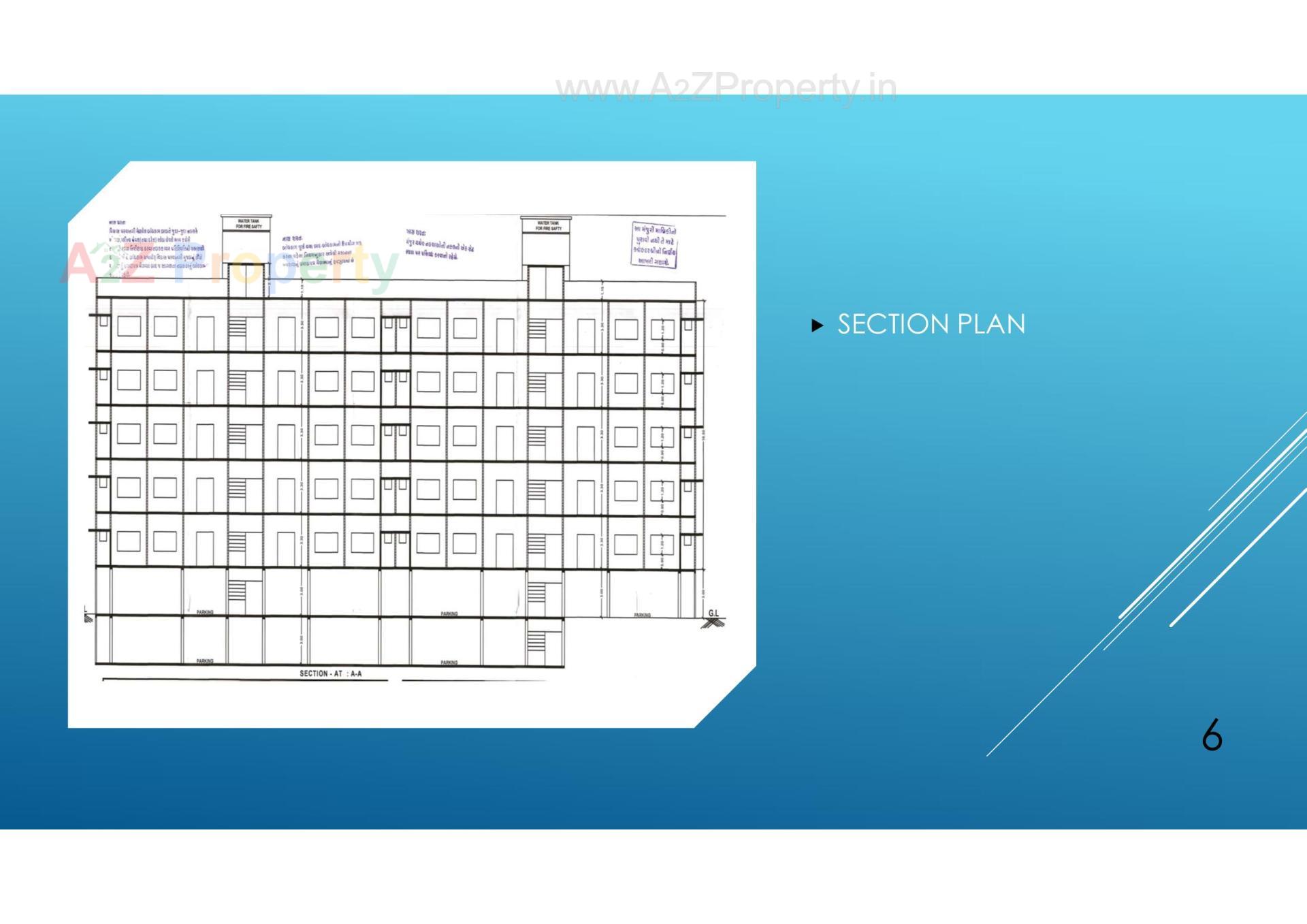Layout of real estate project Raghuvir Elegance located at V-v--nagar, Anand, Gujarat
