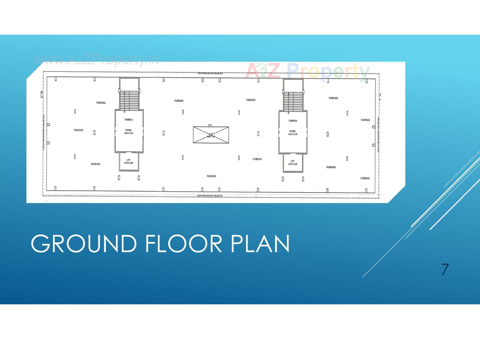 Layout of real estate project Raghuvir Elegance located at V-v--nagar, Anand, Gujarat