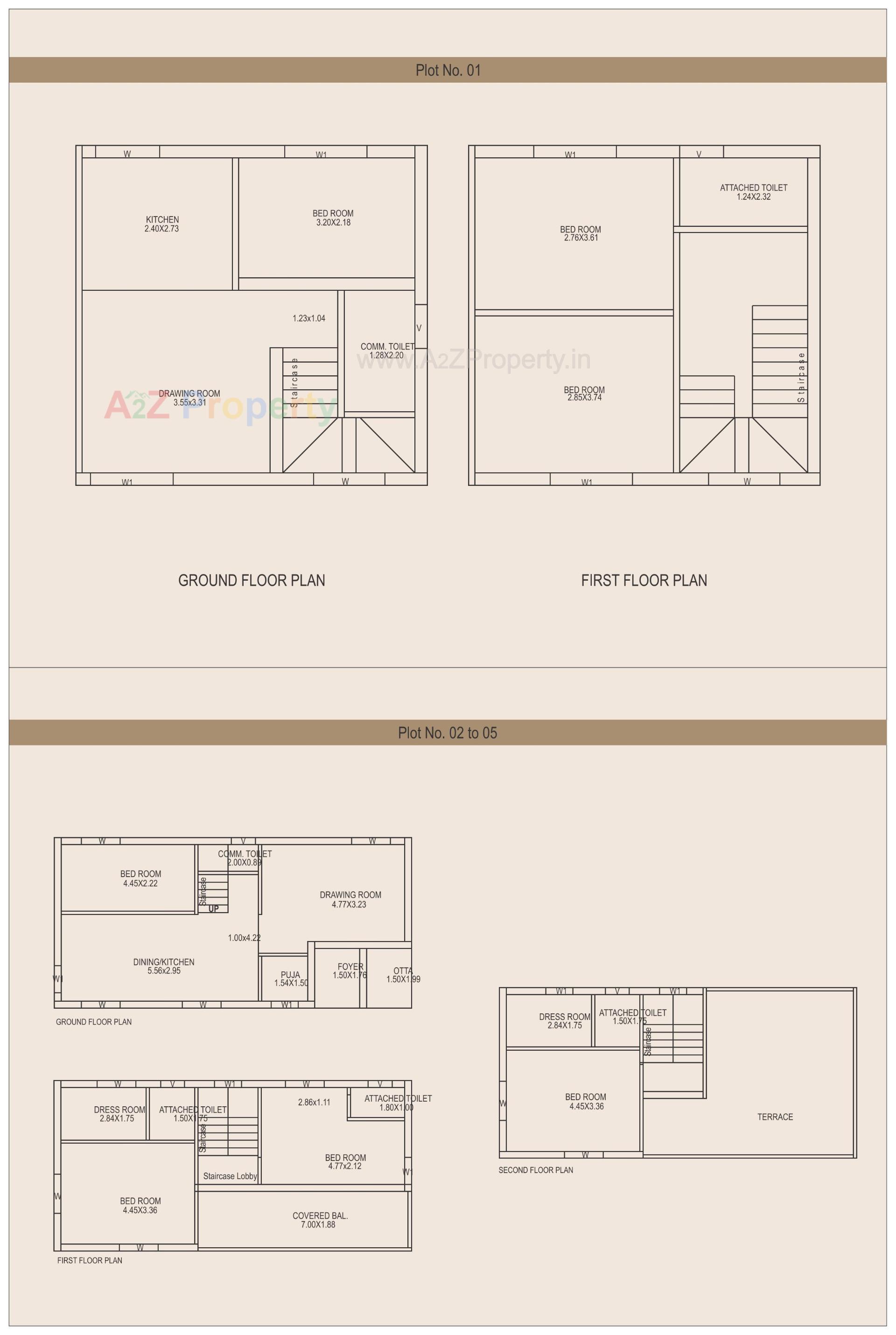 Layout of real estate project Raj Ganga Florence located at Karamsad, Anand, Gujarat