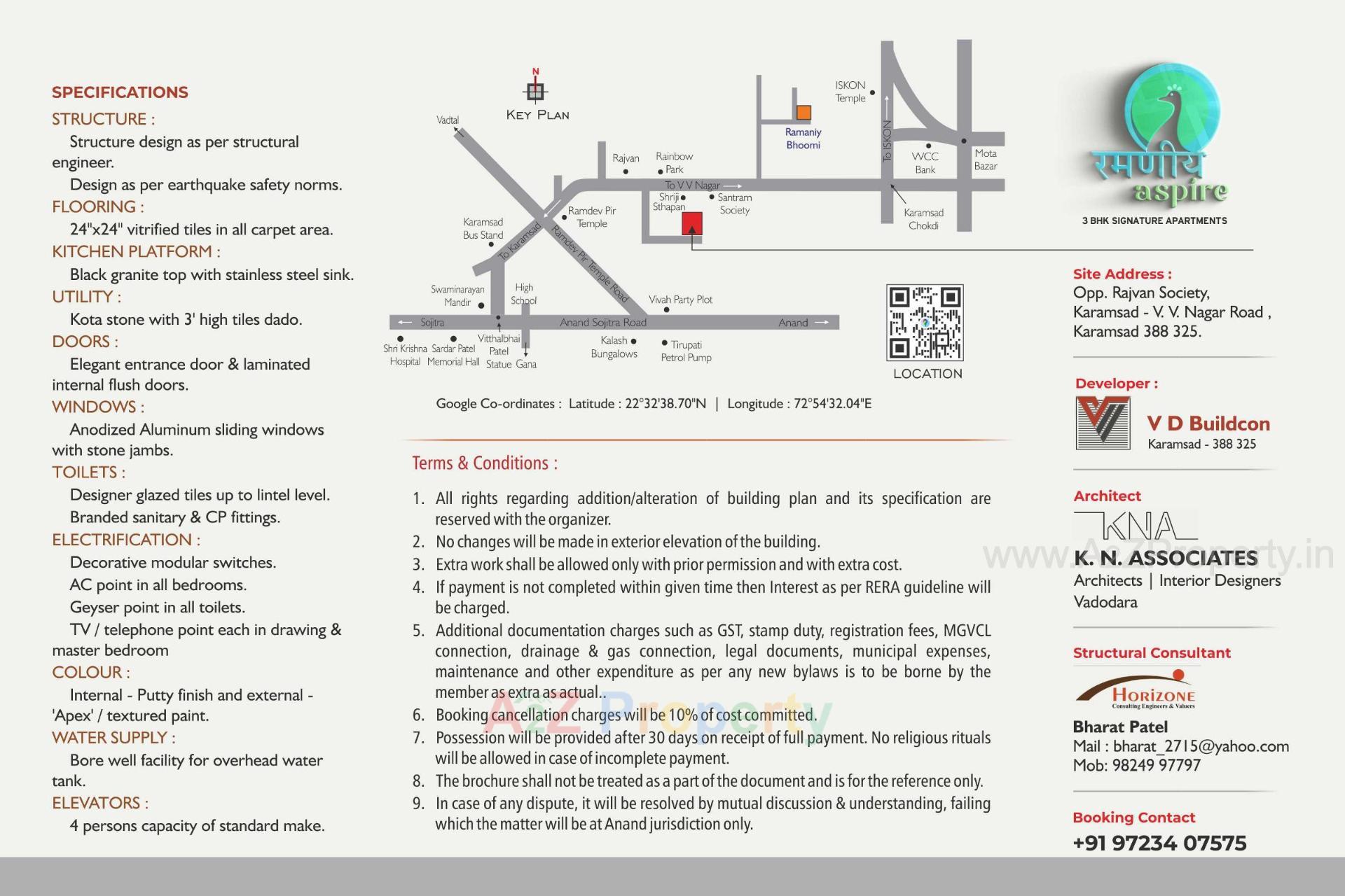  of real estate project Ramaniy Aspire located at Karamsad, Anand, Gujarat