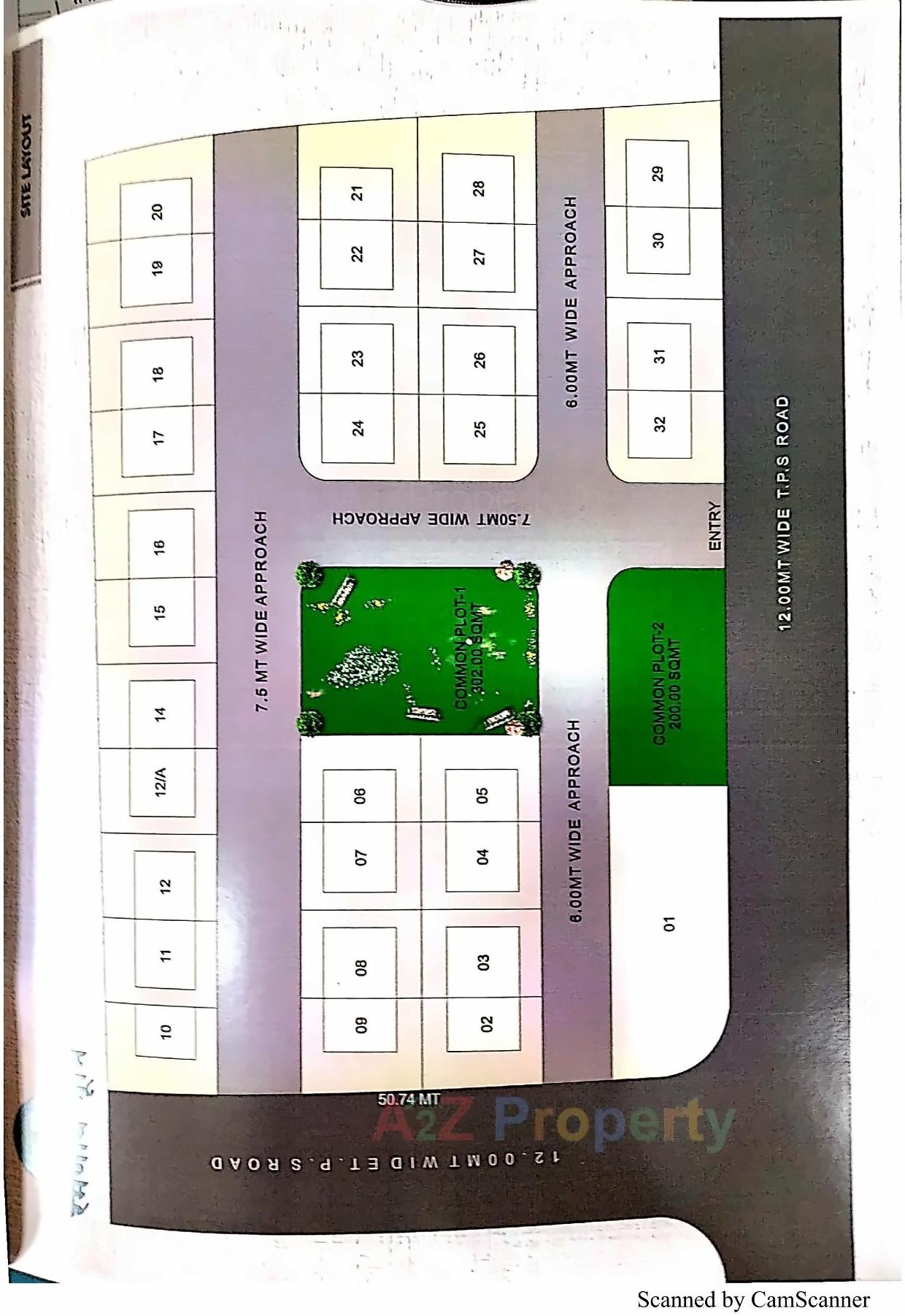 Layout of real estate project Ramaniy Bhoomi located at Karamsad, Anand, Gujarat