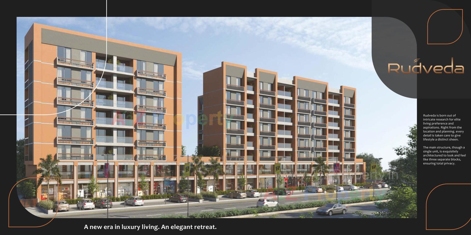 3D Elevation of real estate project Rudveda located at Karamsad, Anand, Gujarat