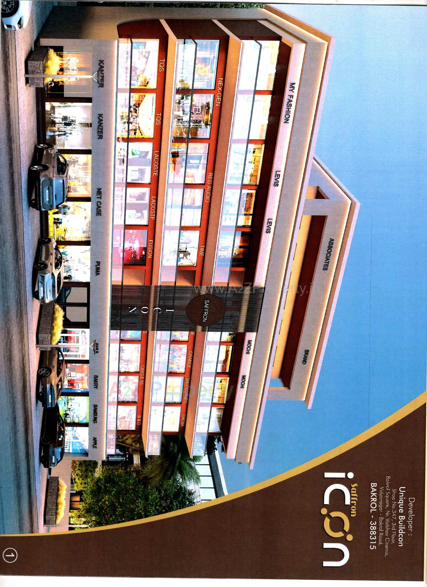 3D Elevation of real estate project Saffron Icon located at Anand, Anand, Gujarat