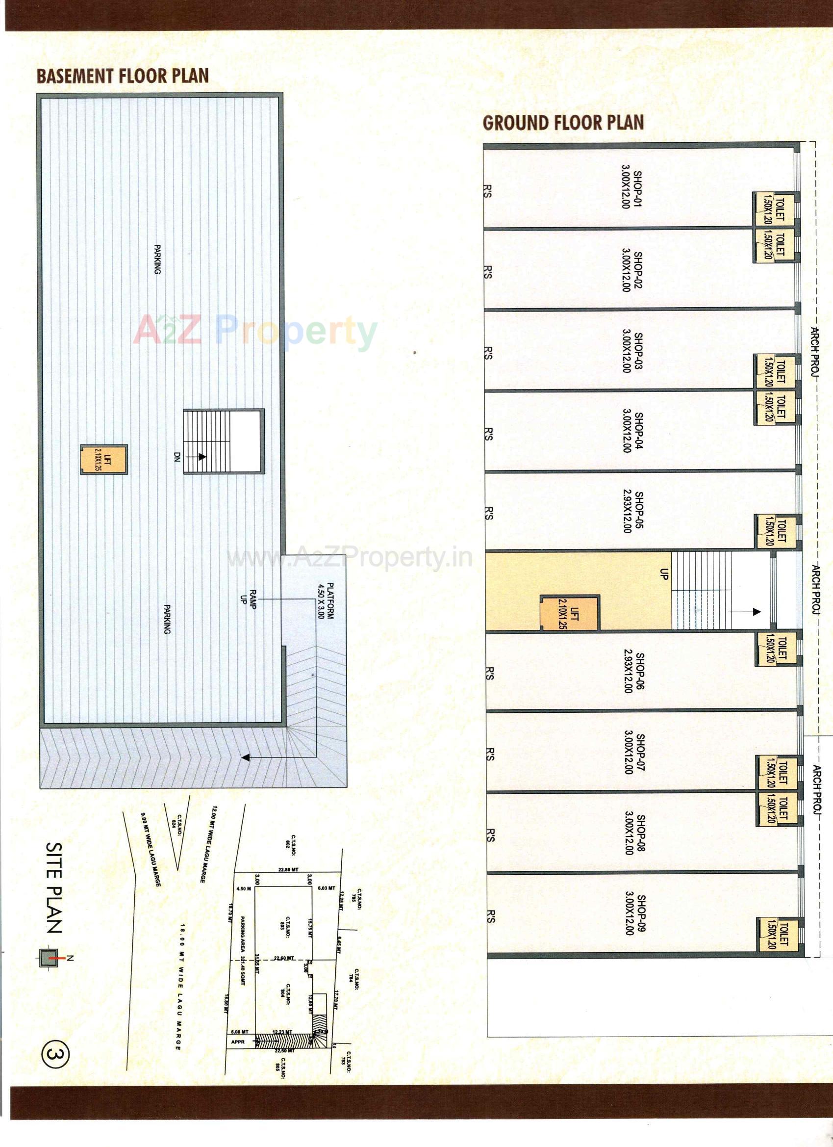 Layout of real estate project Saffron Icon located at Anand, Anand, Gujarat