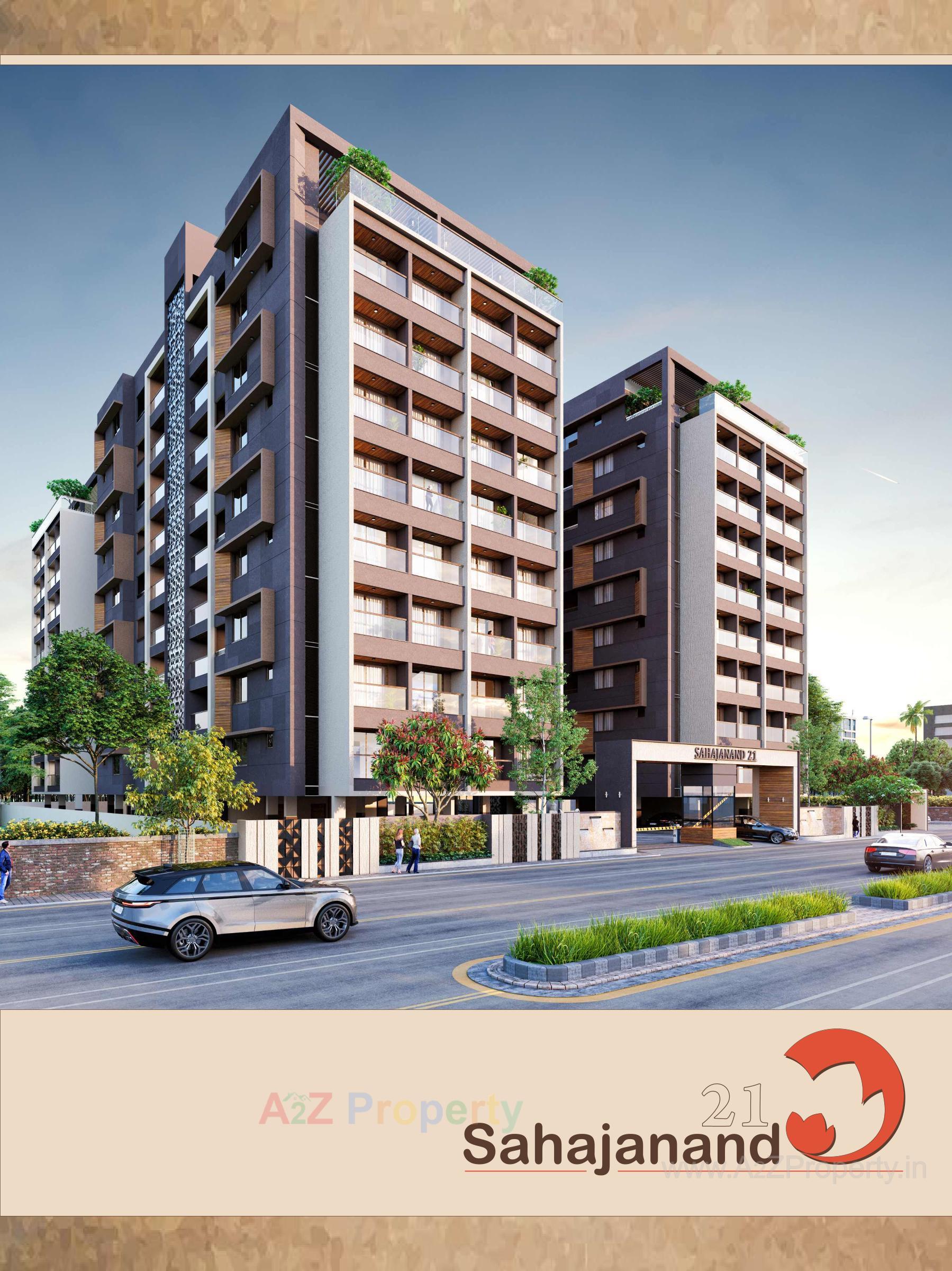 3D Elevation of real estate project Sahajanand located at Karamsad, Anand, Gujarat
