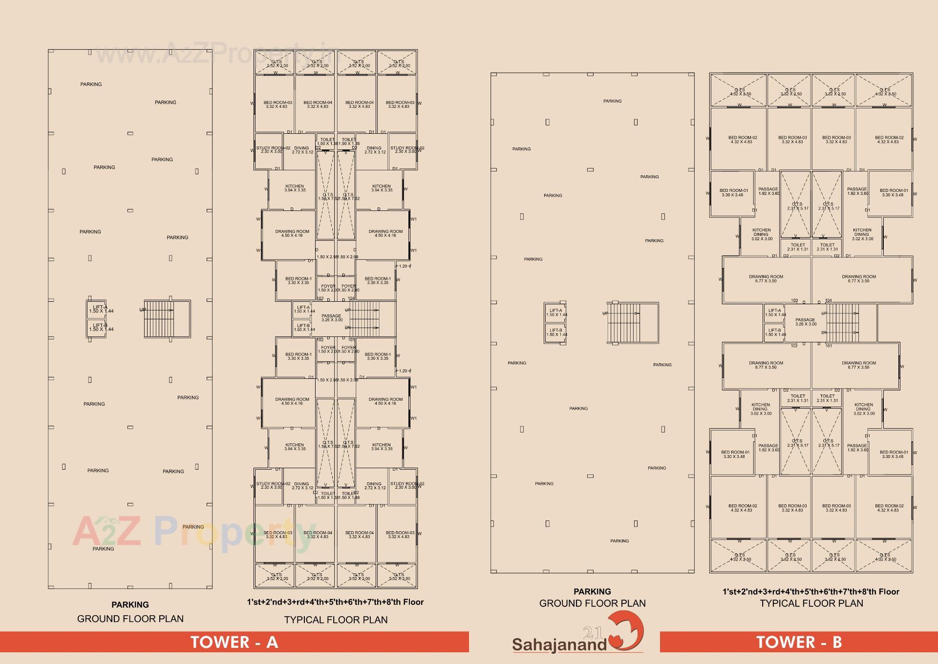 Layout of real estate project Sahajanand located at Karamsad, Anand, Gujarat