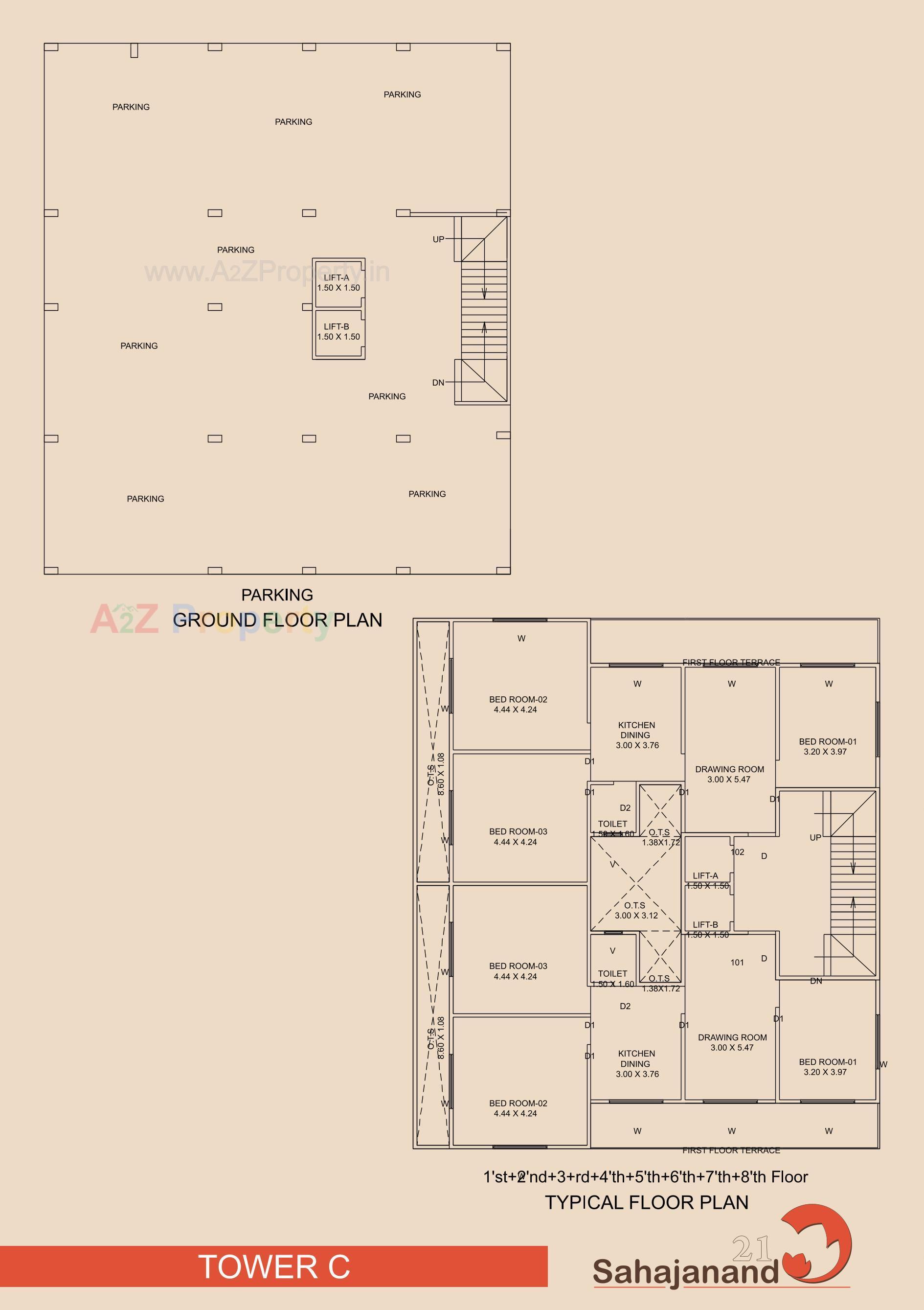 Layout of real estate project Sahajanand located at Karamsad, Anand, Gujarat