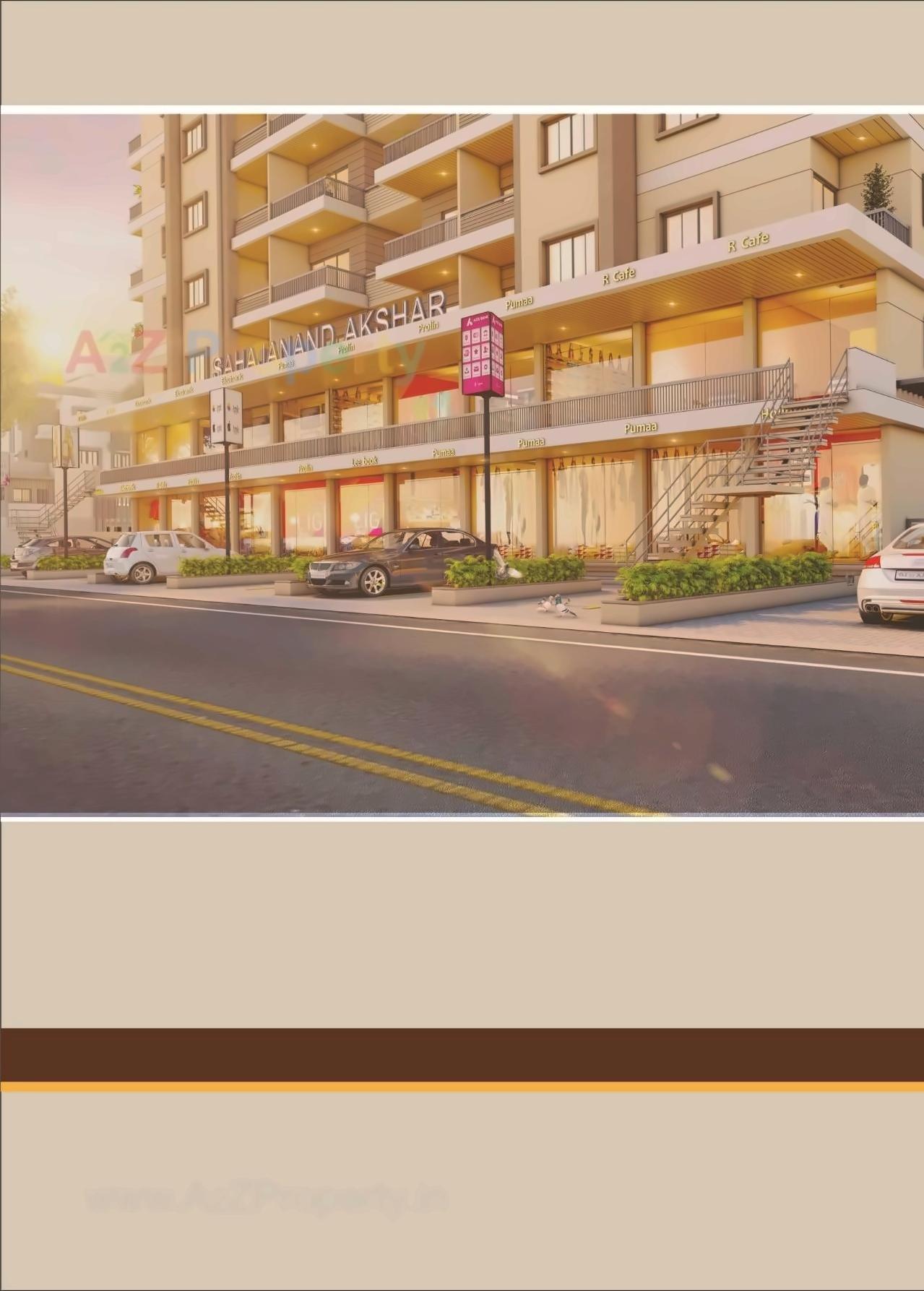 3D Elevation of real estate project Sahajanand Akshar located at Karamsad, Anand, Gujarat