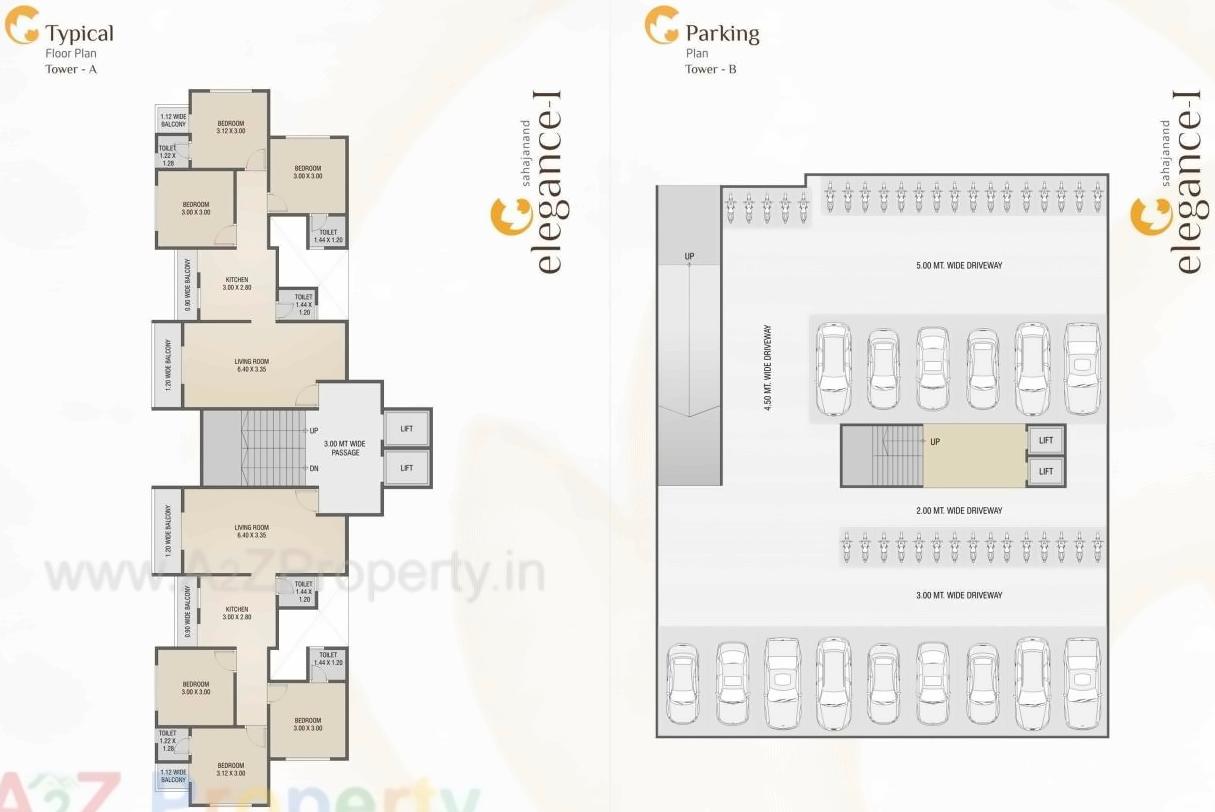 Layout of real estate project Sahajanand Elagance located at Karamsad, Anand, Gujarat