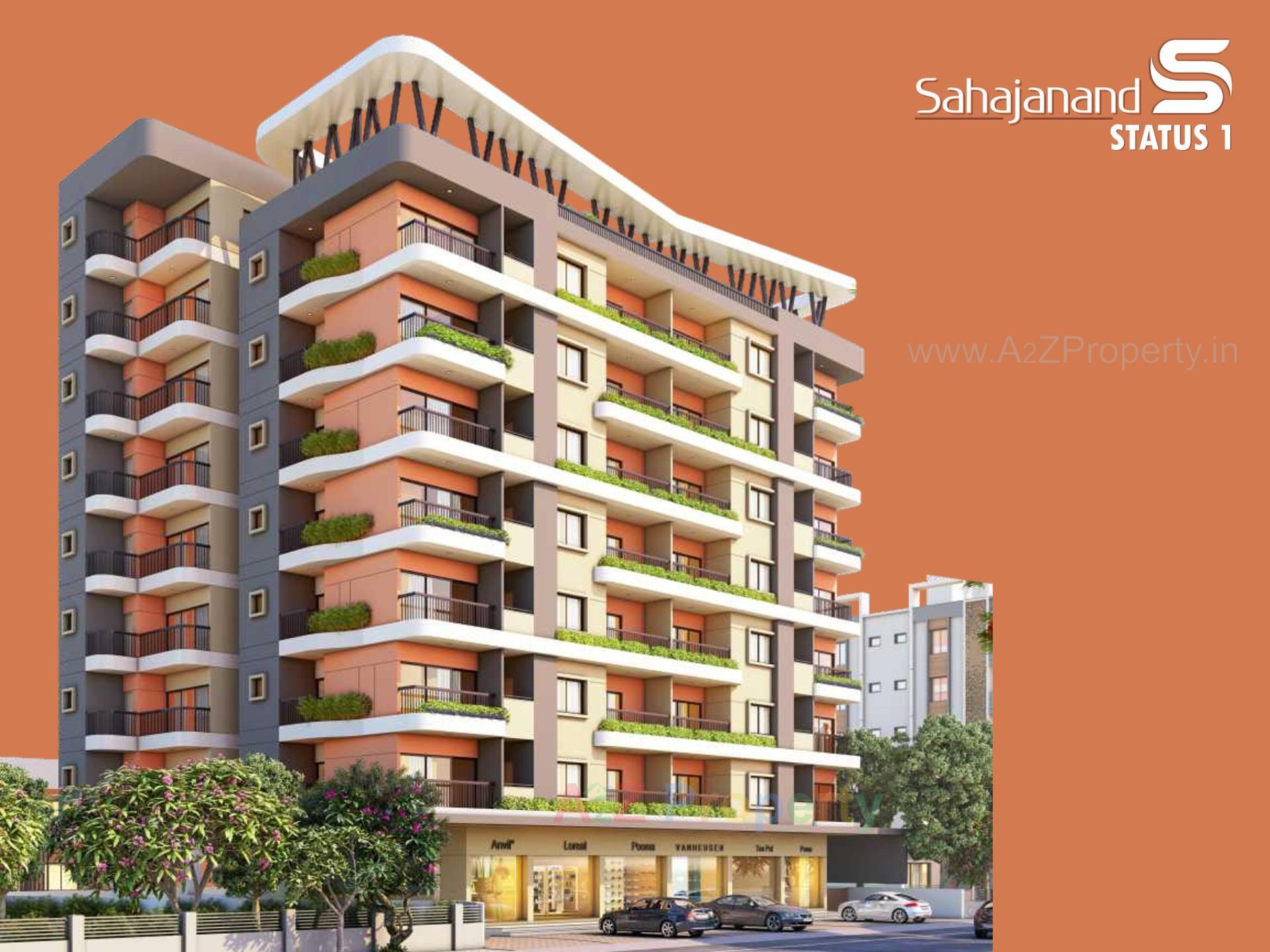 3D Elevation of real estate project Sahajanand Status located at Karamsad, Anand, Gujarat