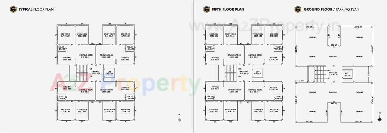 Layout of real estate project Sarjan 4 located at Vallabh-vidhyanagar, Anand, Gujarat