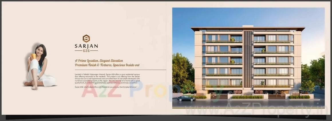 3D Elevation of real estate project Sarjan located at Vallabh-vidhyanagar, Anand, Gujarat