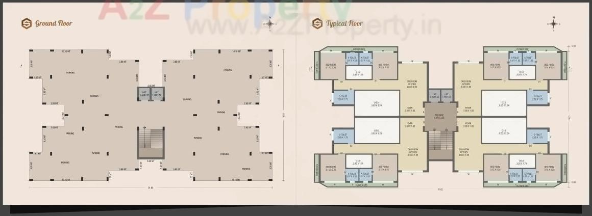 Layout of real estate project Sarjan located at Vallabh-vidhyanagar, Anand, Gujarat