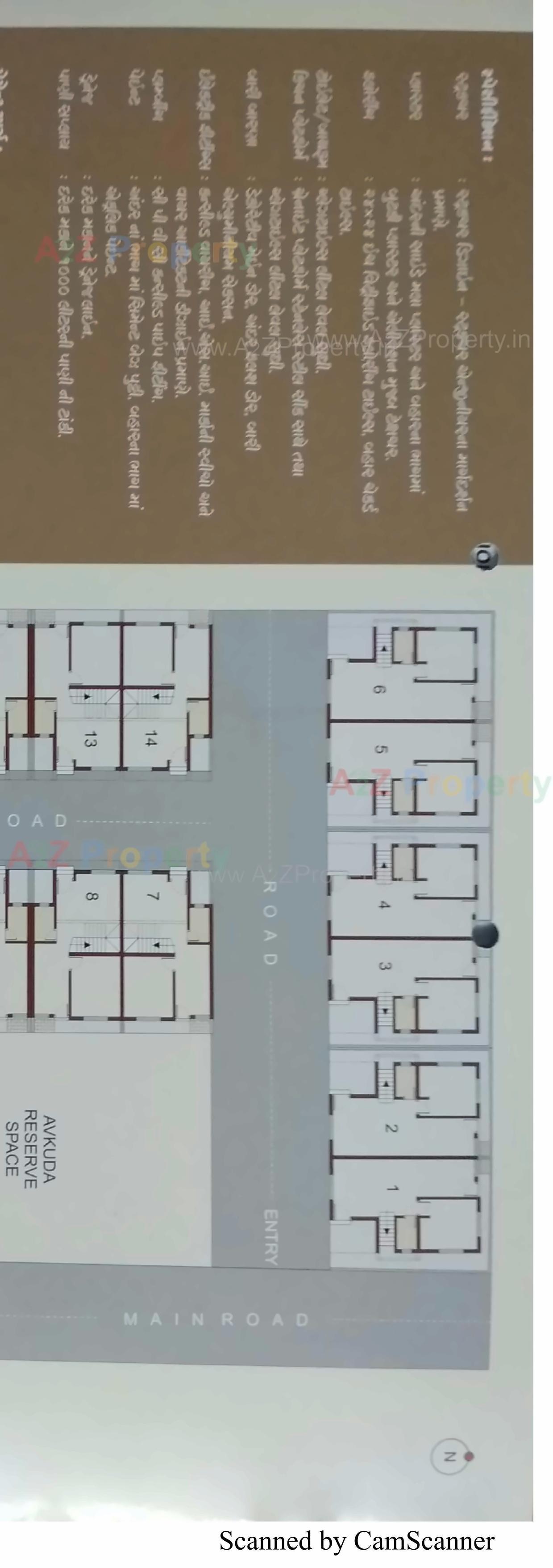 Layout of real estate project Savitanagar Society located at Karamsad, Anand, Gujarat