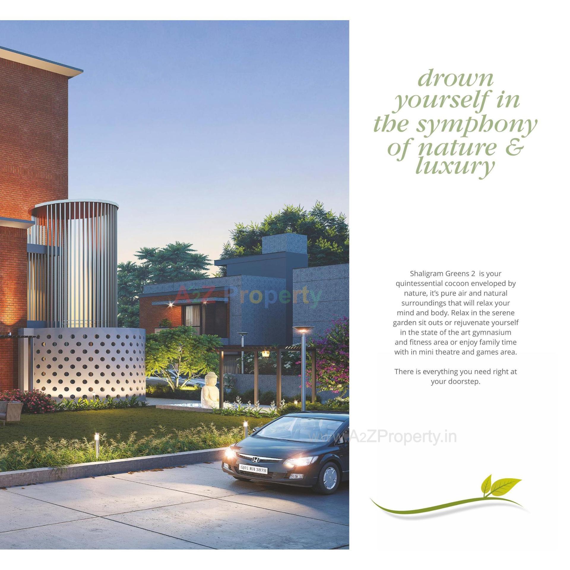 3D Elevation of real estate project Shaligram Greens Ii located at Bakrol, Anand, Gujarat