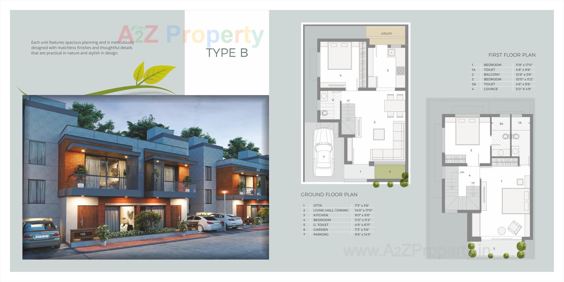 Layout of real estate project Shaligram Greens Ii located at Bakrol, Anand, Gujarat
