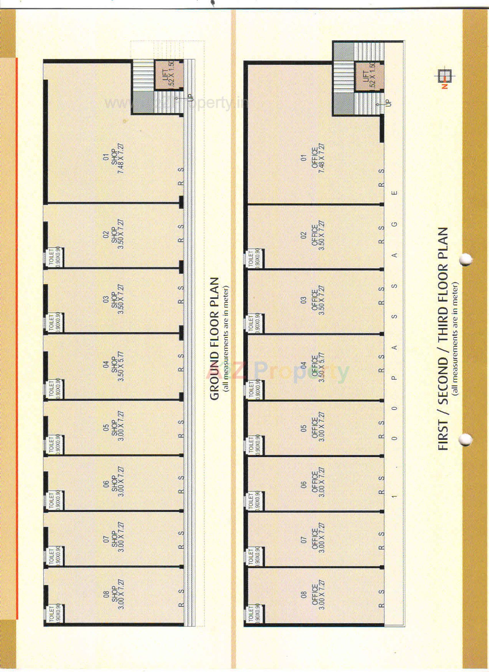 Layout of real estate project Shanti Complex located at Anand, Anand, Gujarat