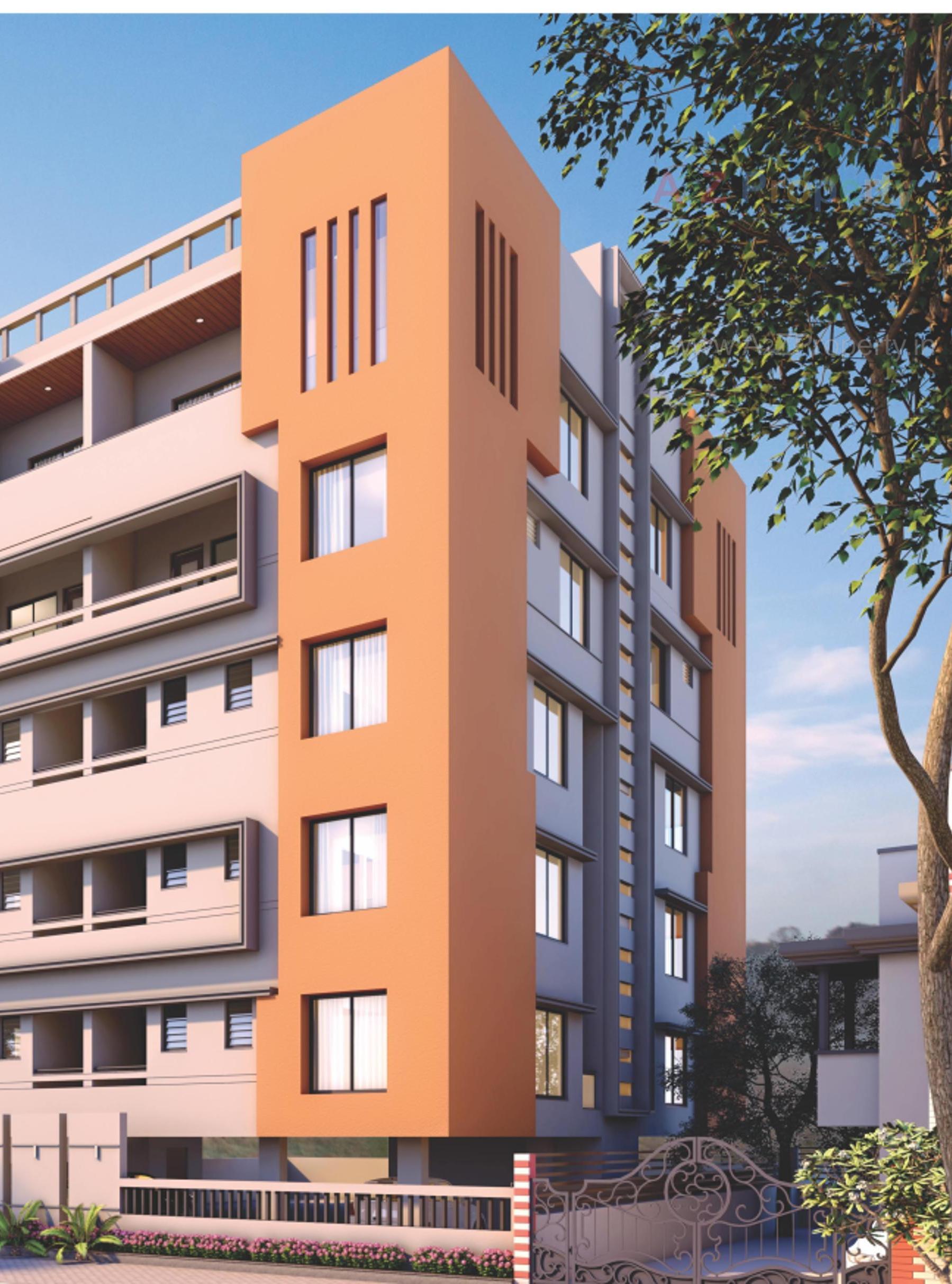 3D Elevation of real estate project Shantikunj Apartment located at Anand, Anand, Gujarat
