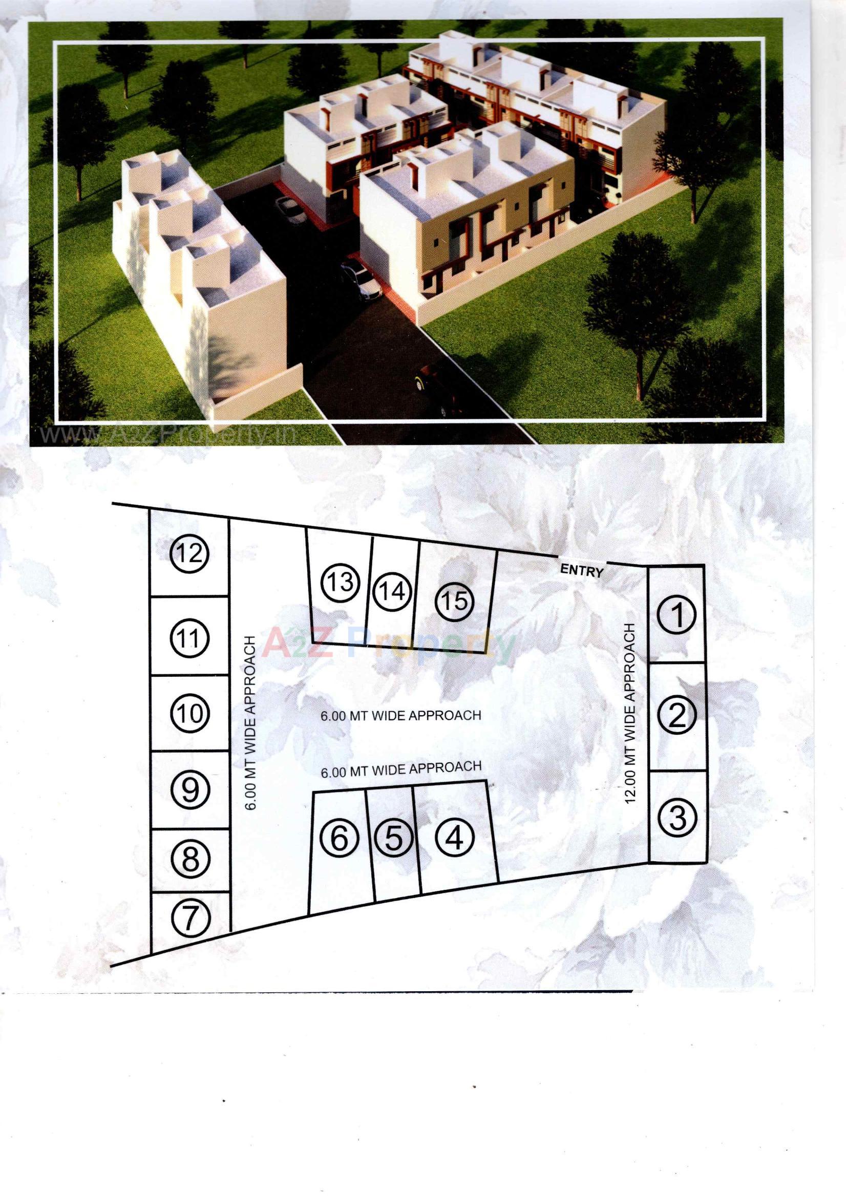Layout of real estate project Sharon Park located at Anand, Anand, Gujarat