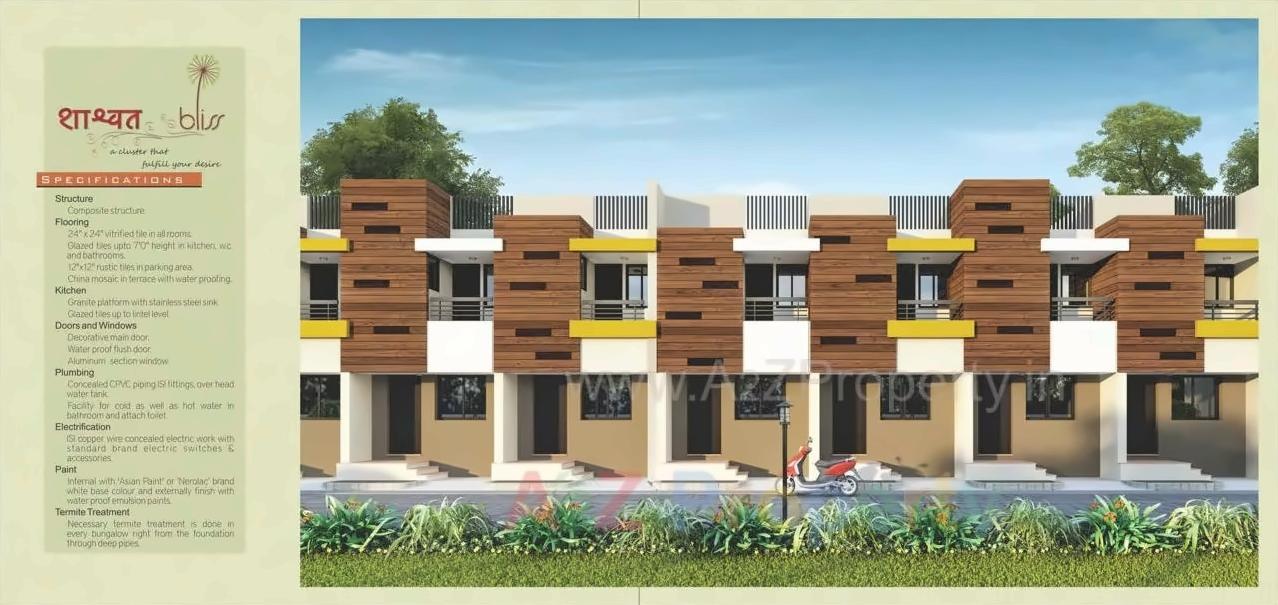 3D Elevation of real estate project Shashwat Bliss located at Karamsad, Anand, Gujarat
