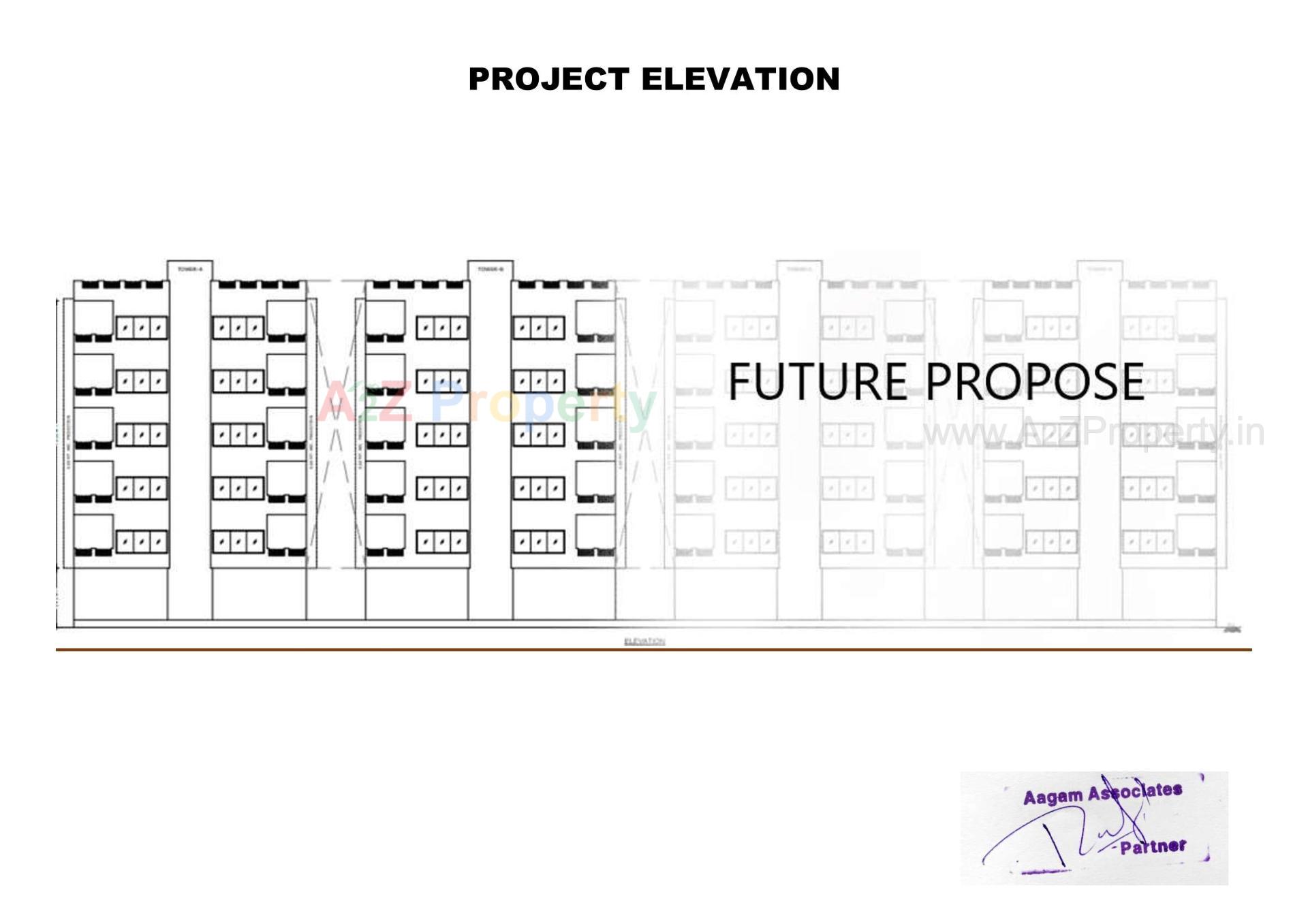 Layout of real estate project Shatak Dreams located at V-v--nagar, Anand, Gujarat