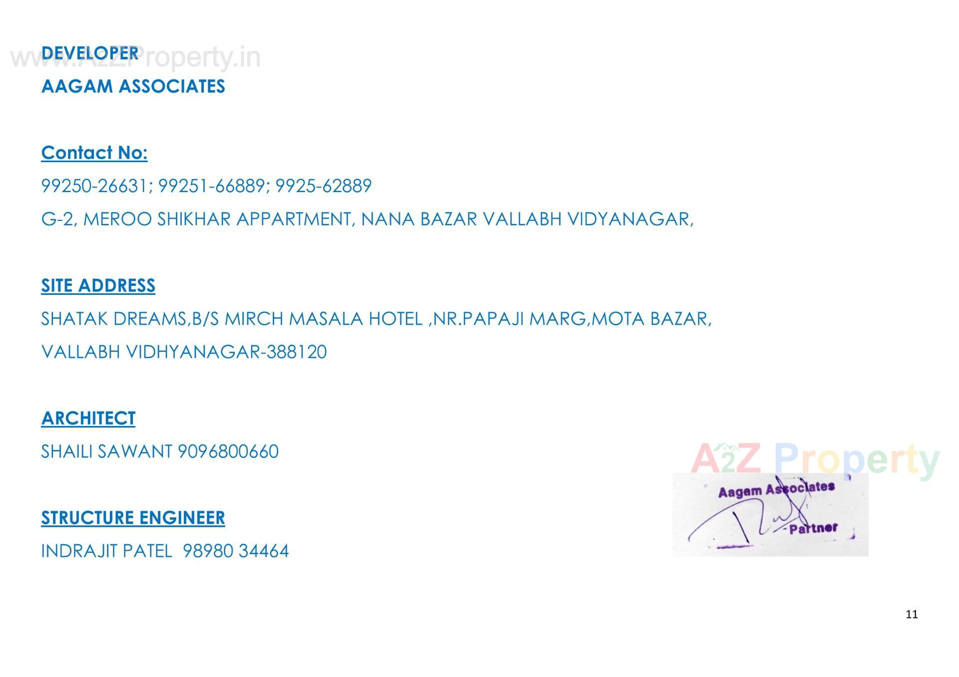  of real estate project Shatak Dreams located at Vallabh Vidhyanagar, Anand, Gujarat