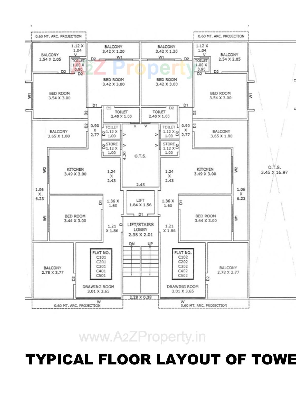 Layout of real estate project Shatak Dreams located at Vallabh Vidhyanagar, Anand, Gujarat