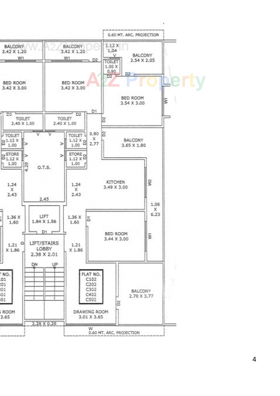 Layout of real estate project Shatak Dreams located at Vallabh Vidhyanagar, Anand, Gujarat