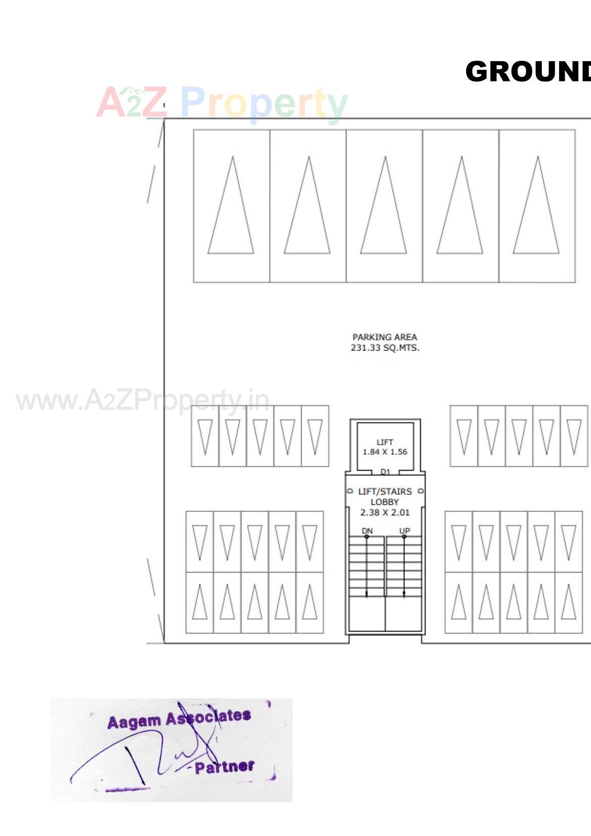 Layout of real estate project Shatak Dreams located at Vallabh Vidhyanagar, Anand, Gujarat