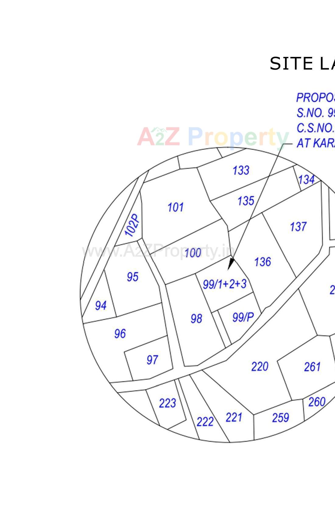 Layout of real estate project Shatak Villa located at Karamsad, Anand, Gujarat