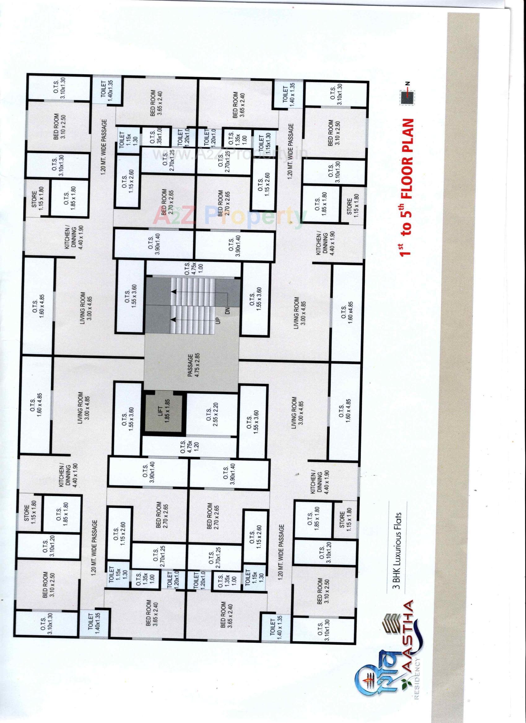 Layout of real estate project Shiv Aastha Residency located at Anand, Anand, Gujarat