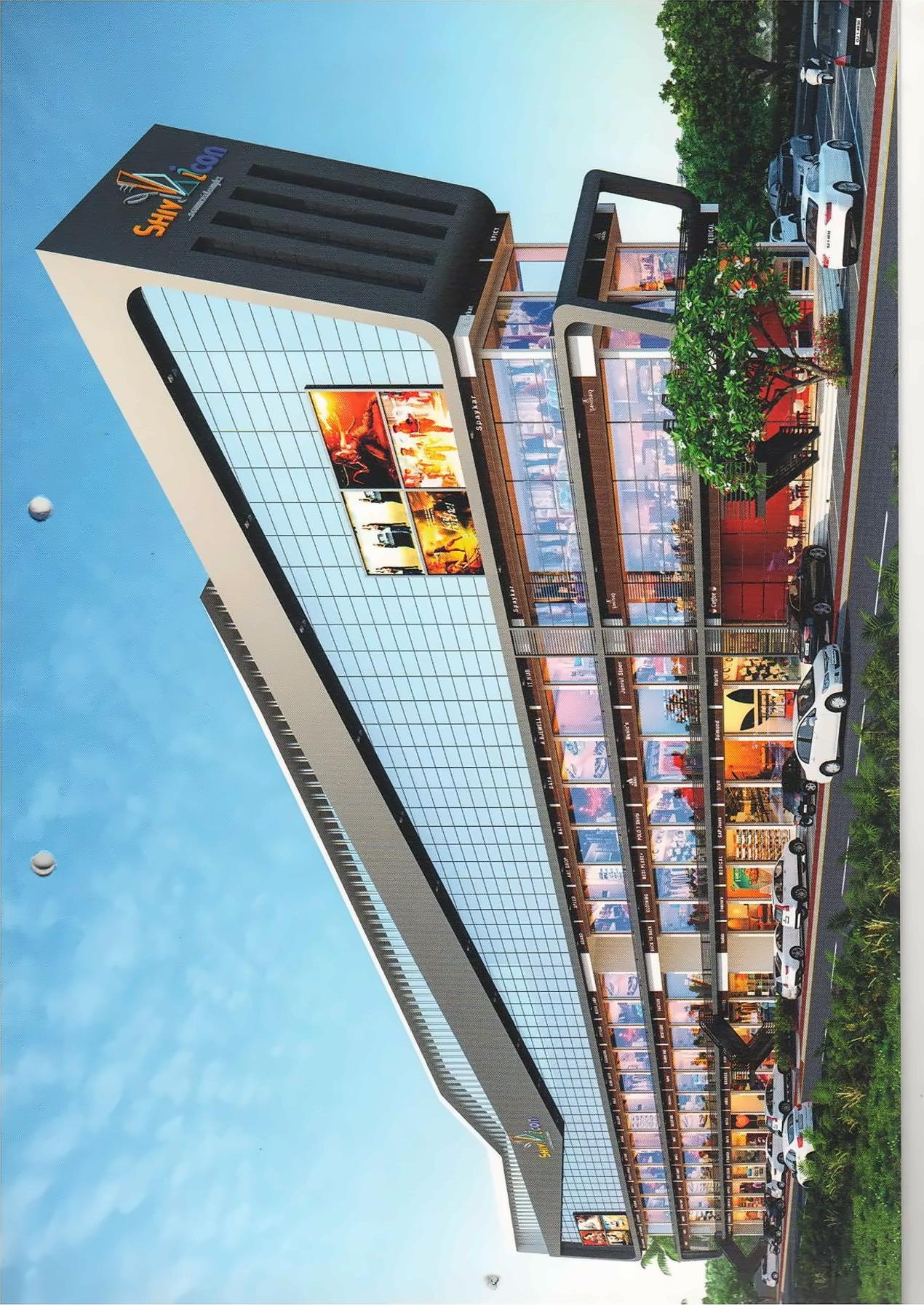 3D Elevation of real estate project Shiv Icon located at Borsad, Anand, Gujarat