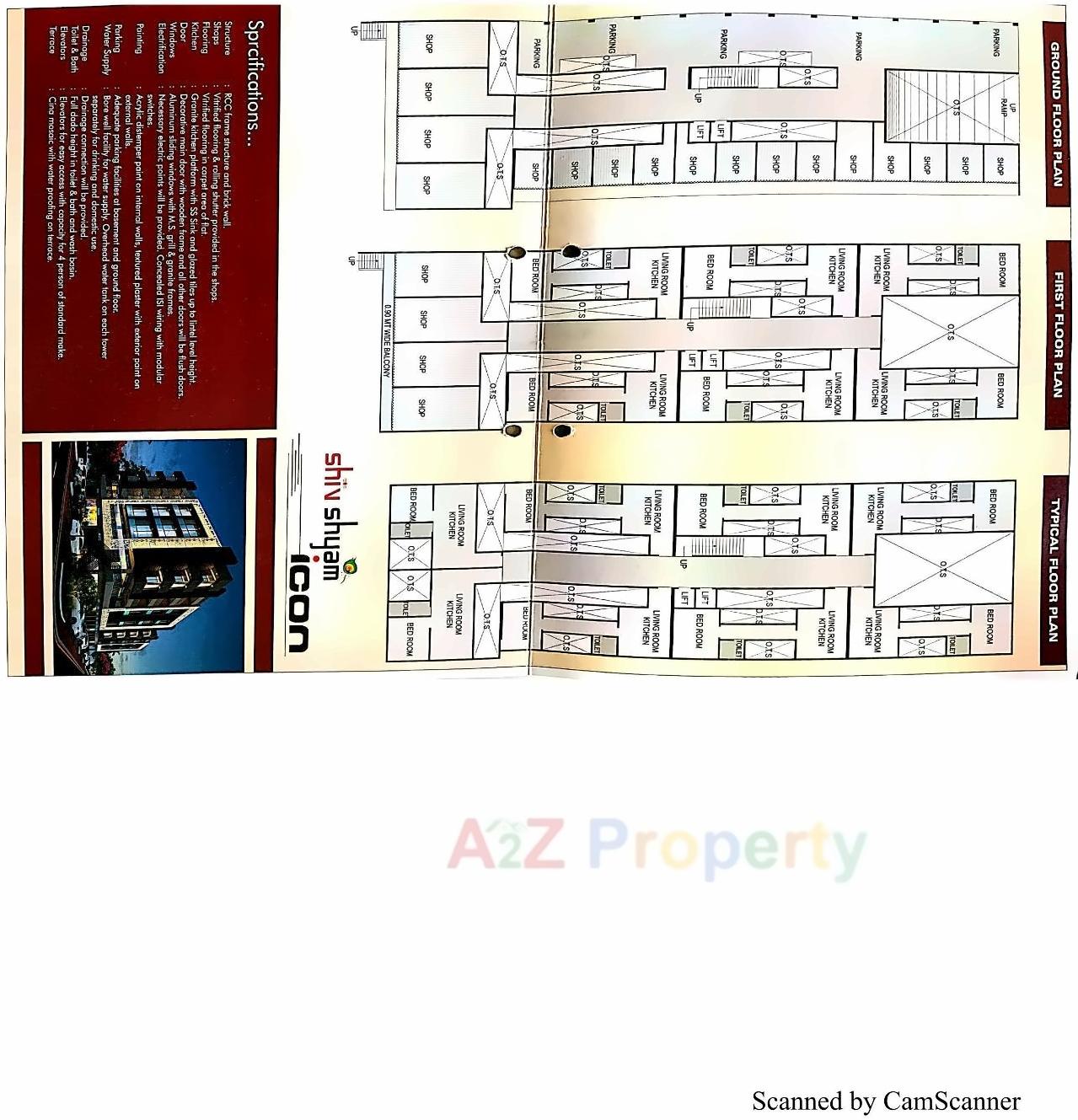 Layout of real estate project Shiv Shyam Icon located at Karamsad, Anand, Gujarat