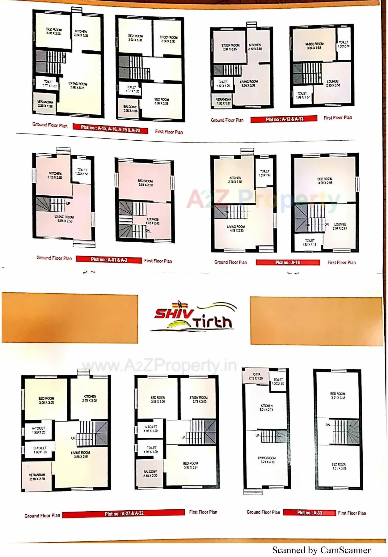 Layout of real estate project Shiv Tirth located at Bakrol, Anand, Gujarat