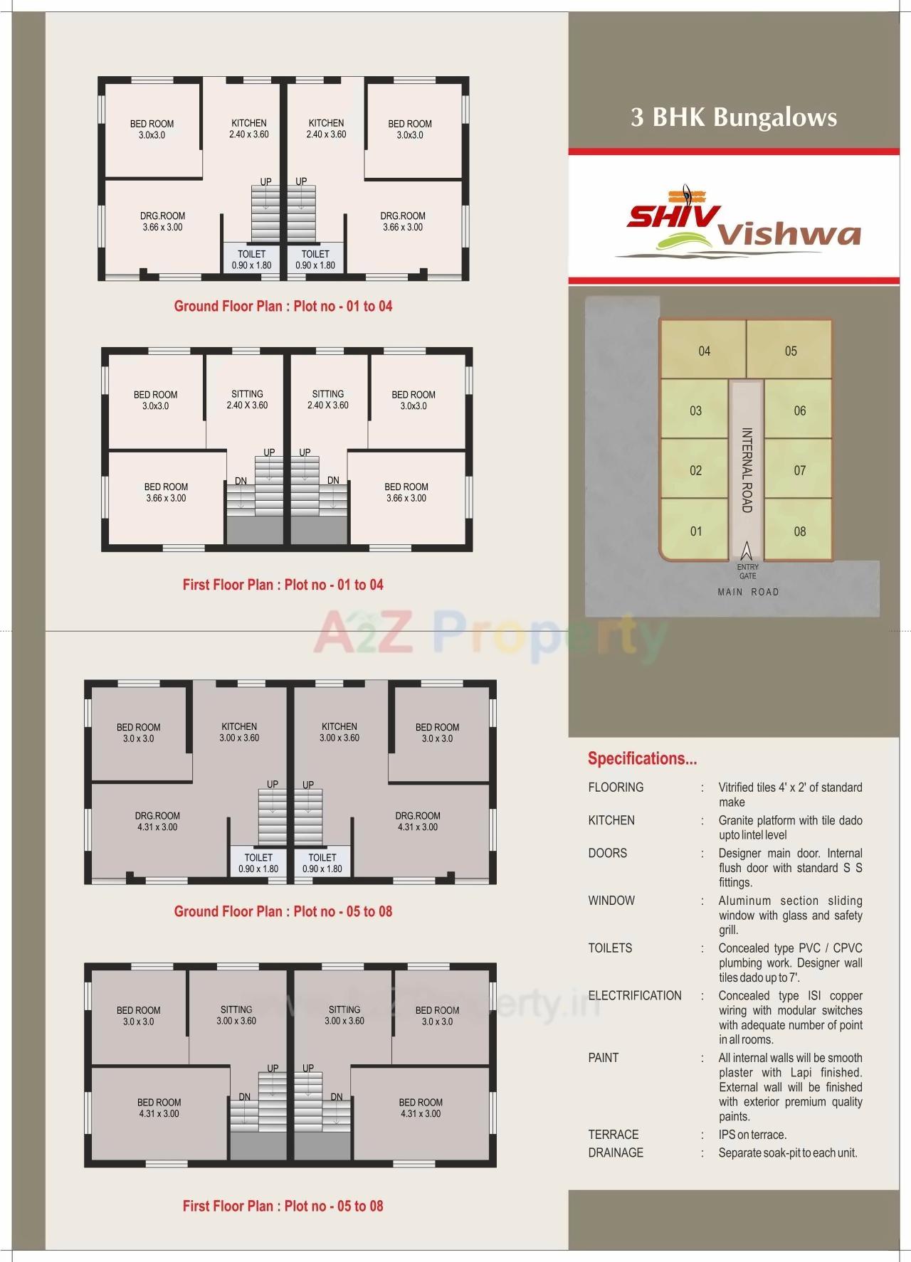 Layout of real estate project Shiv Vishwa located at Anand, Anand, Gujarat