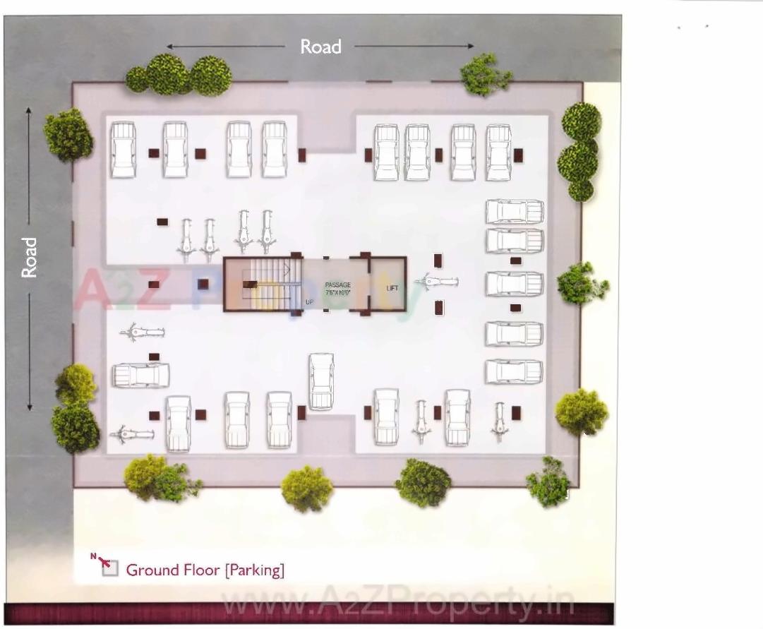 Layout of real estate project Shree Ram Kirtan located at Vallabh-vidhyanagar, Anand, Gujarat