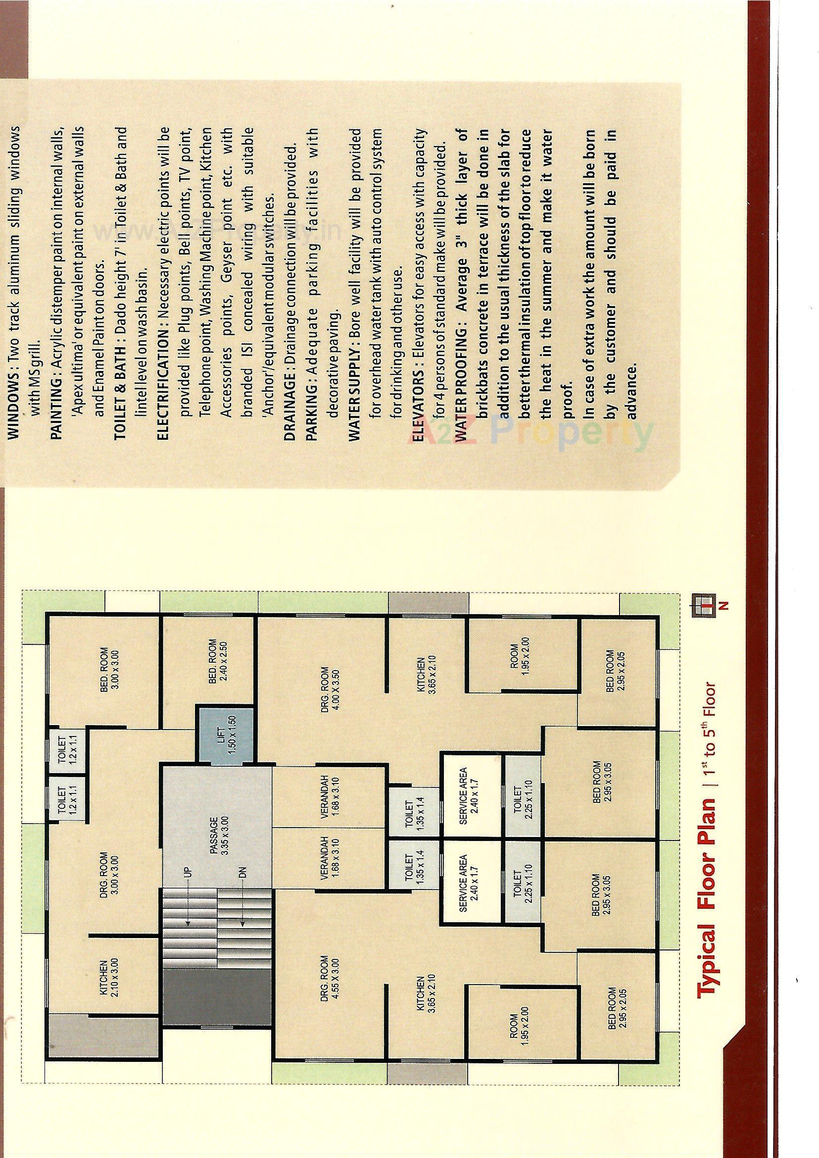Layout of real estate project Shri Ram Kunj located at Vallabhvidhyanagar, Anand, Gujarat
