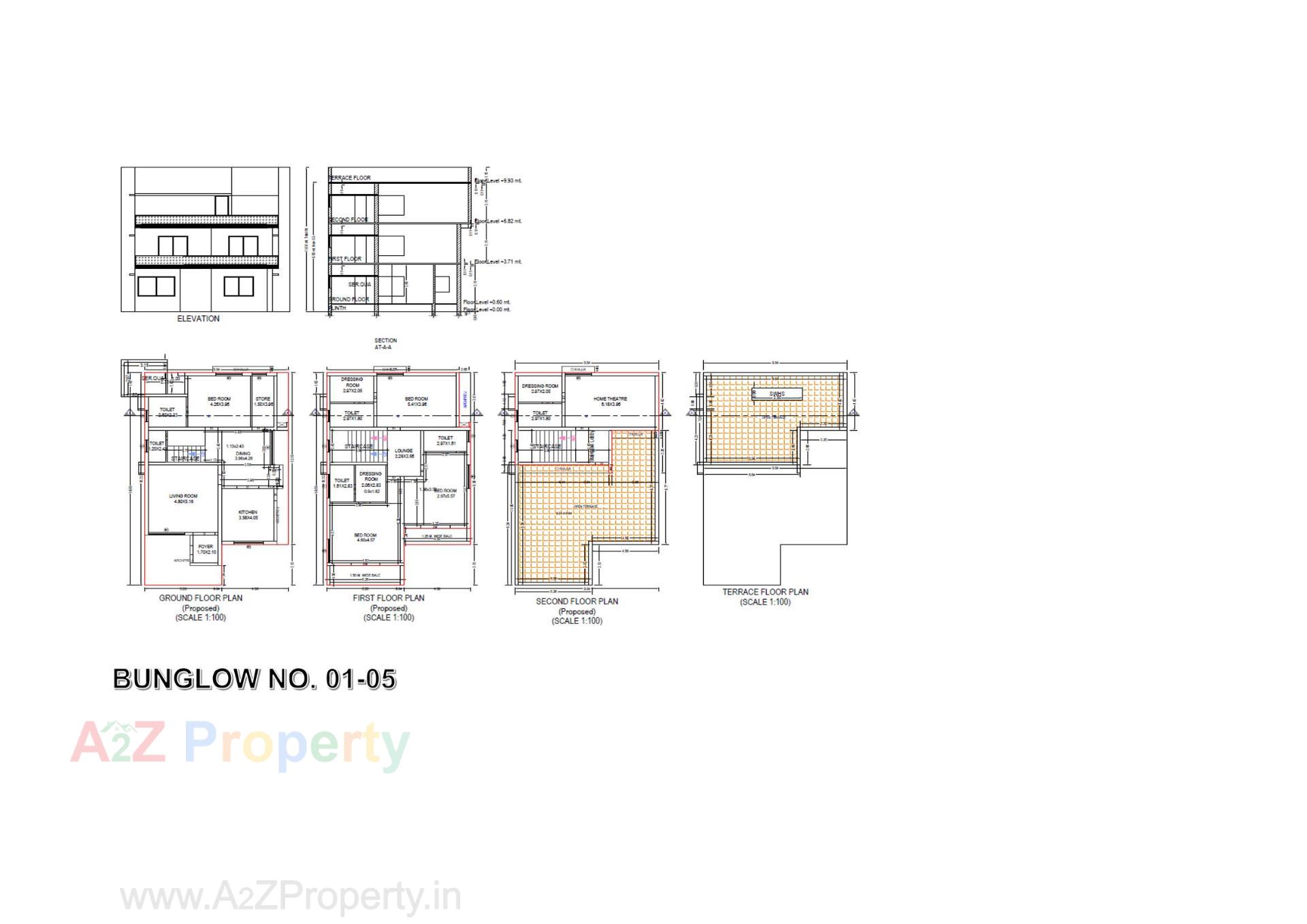 Layout of real estate project Shri Ram Villa located at Karamsad, Anand, Gujarat