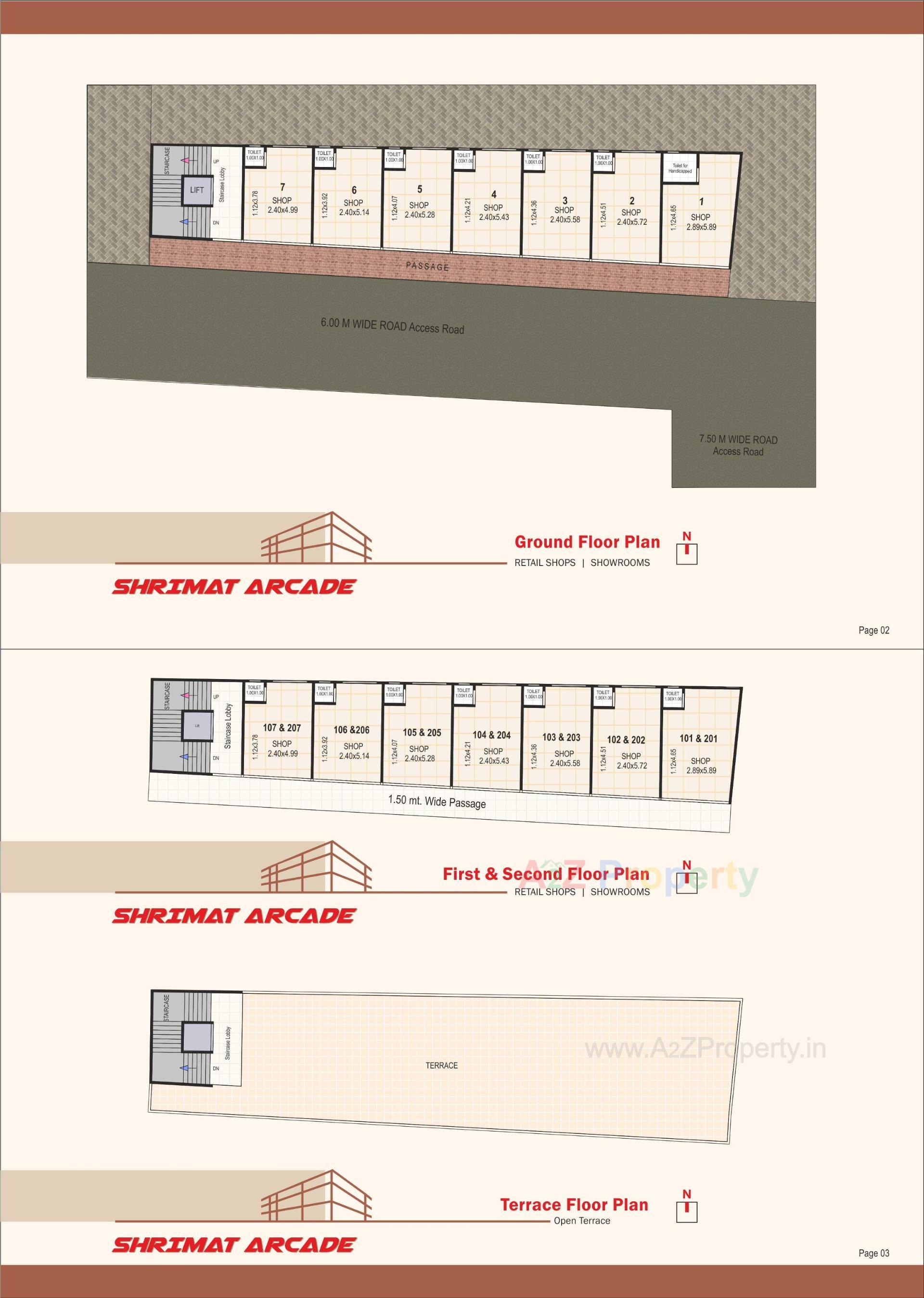 Layout of real estate project Shrimat Arcade located at Karamsad, Anand, Gujarat