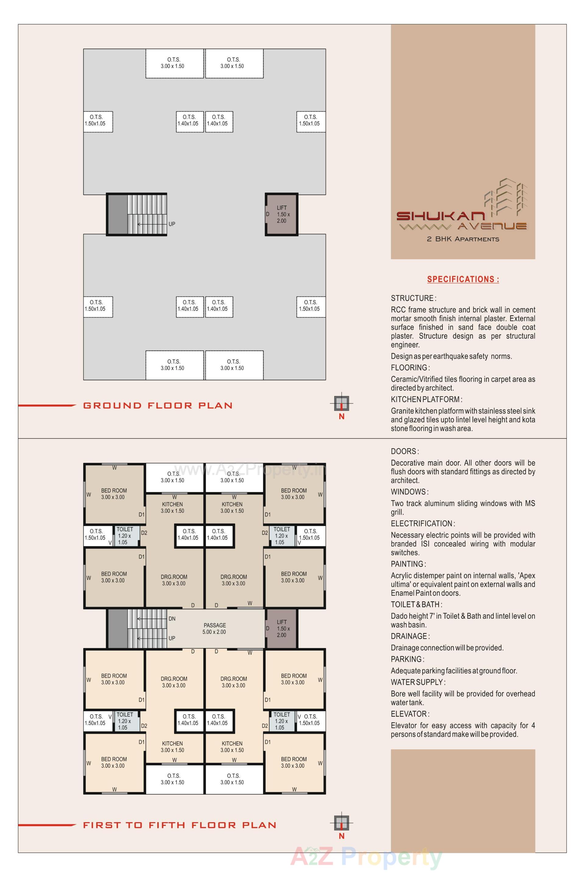 Layout of real estate project Shukan Avenue located at Vallabh-vidhyanagar, Anand, Gujarat