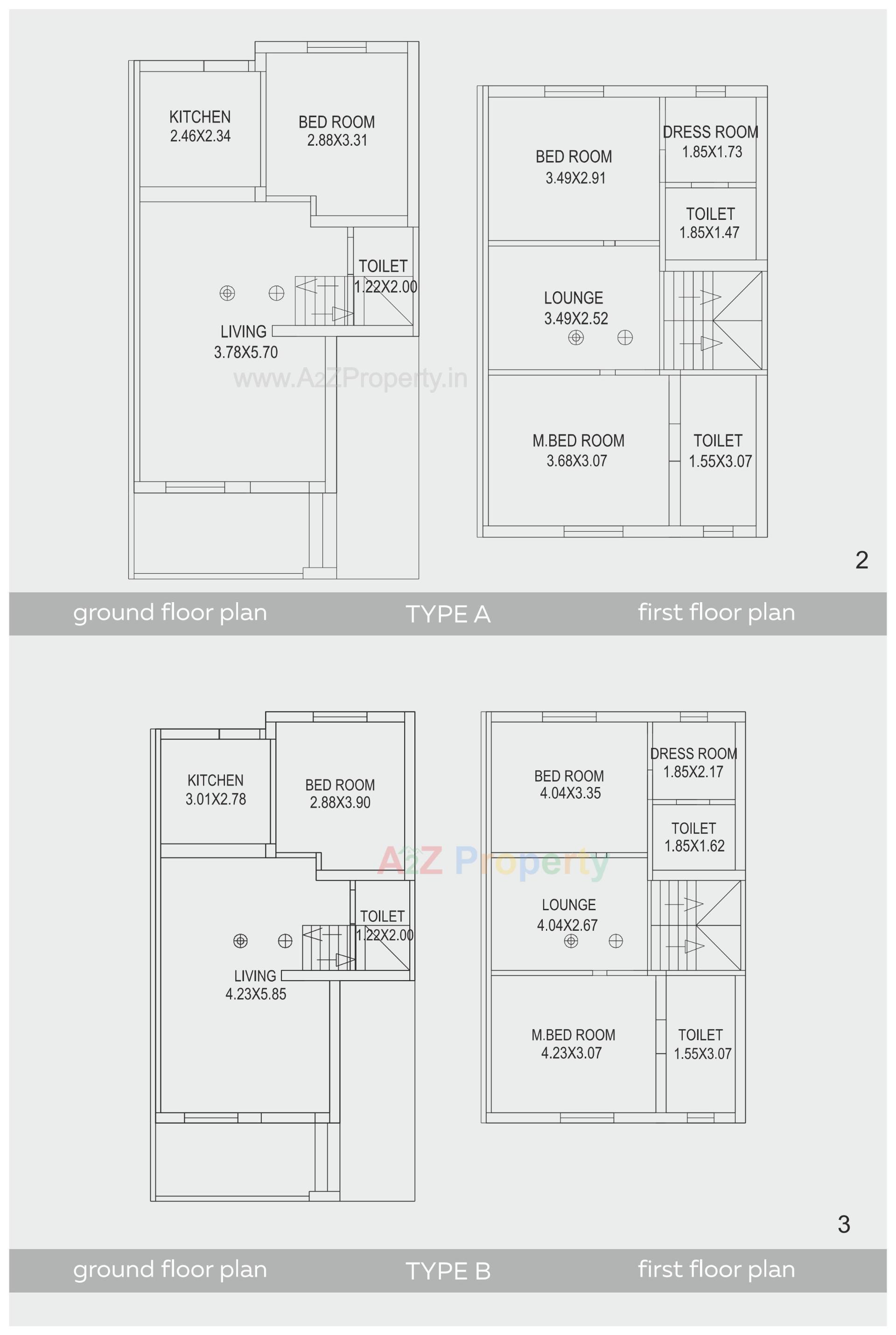 Layout of real estate project Shyam Residency located at Karamsad, Anand, Gujarat