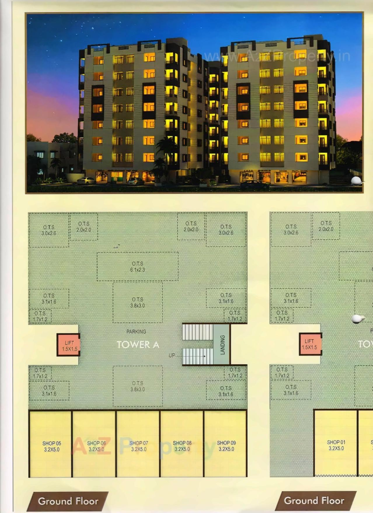 Layout of real estate project Siddhi Enclave located at Anand, Anand, Gujarat