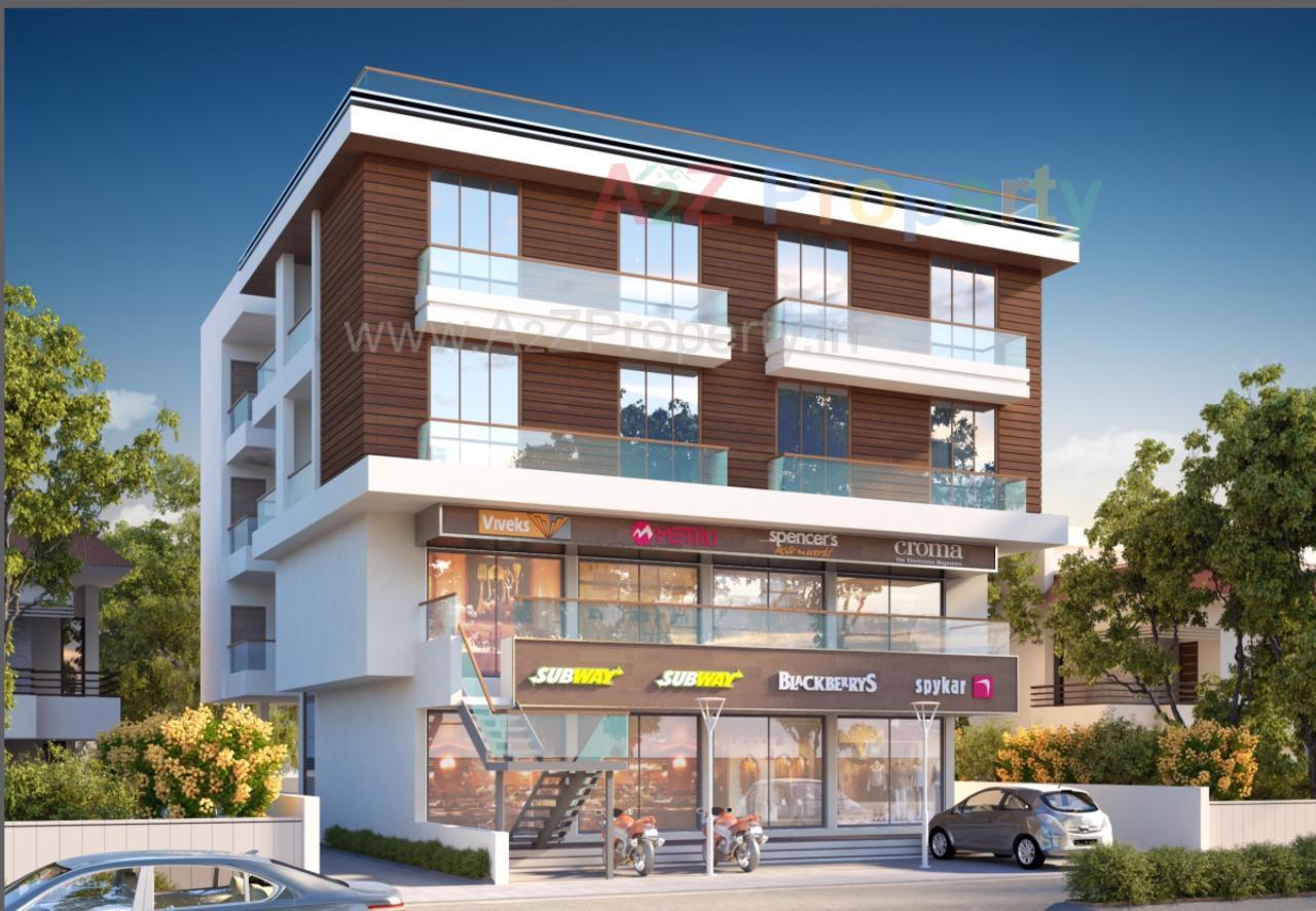 3D Elevation of real estate project Square One located at Vallabh-vidhyanagar, Anand, Gujarat