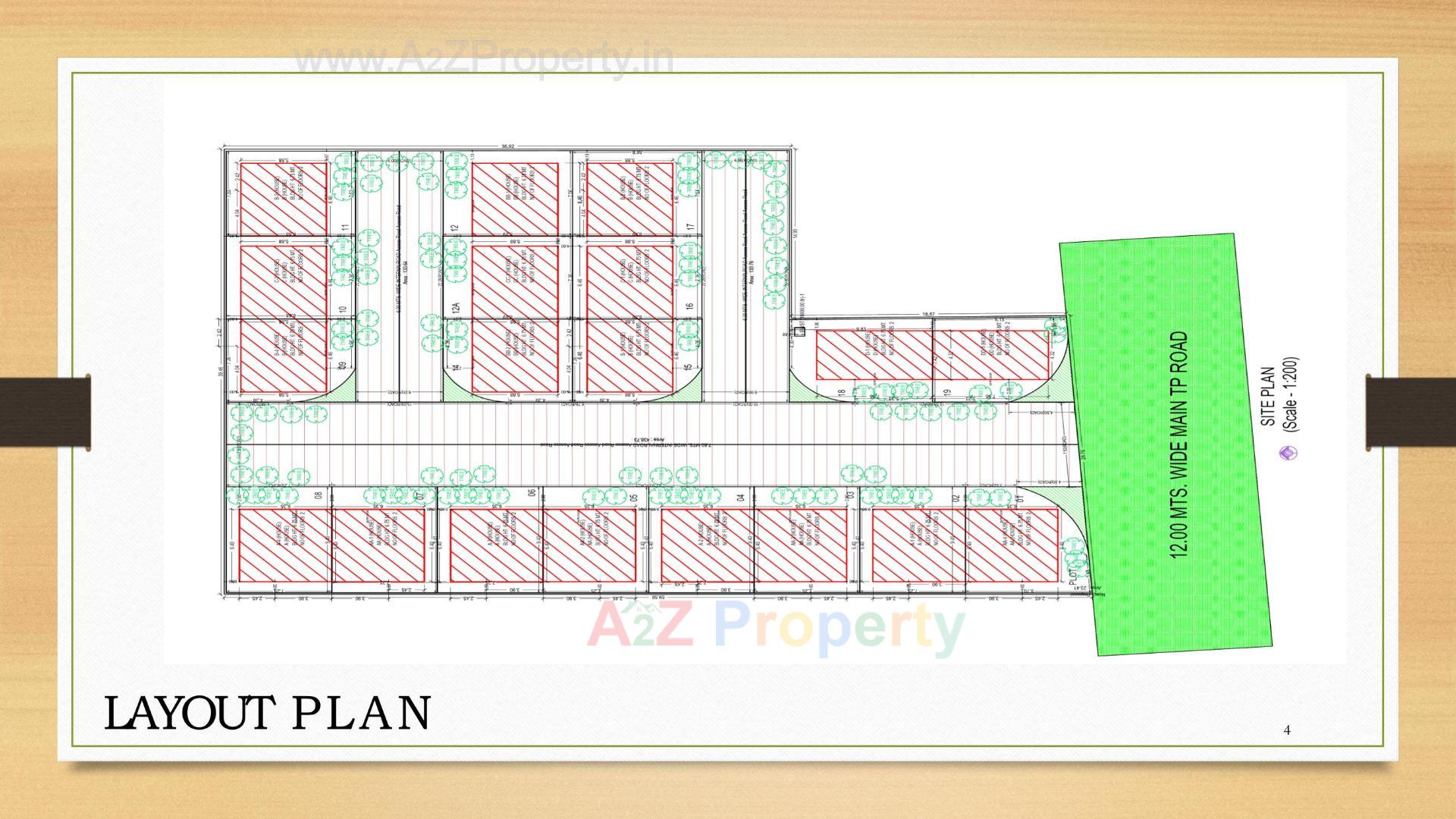 Layout of real estate project Sthapatya located at Anand, Anand, Gujarat