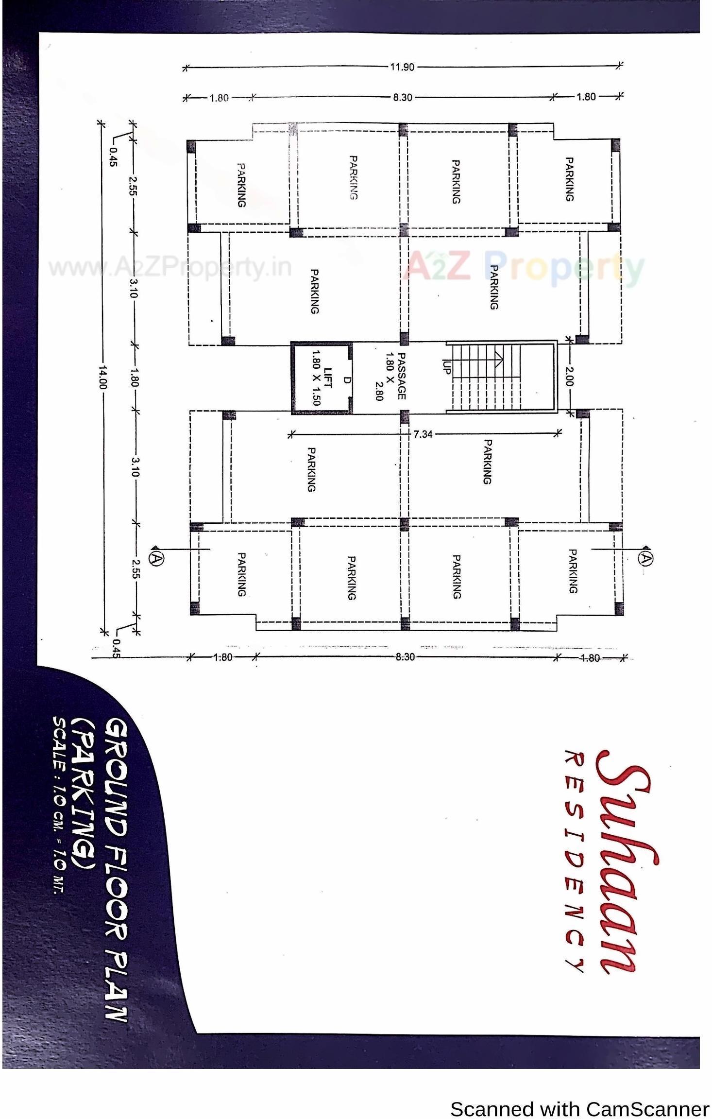 Layout of real estate project Suhaan Residency located at Anand, Anand, Gujarat