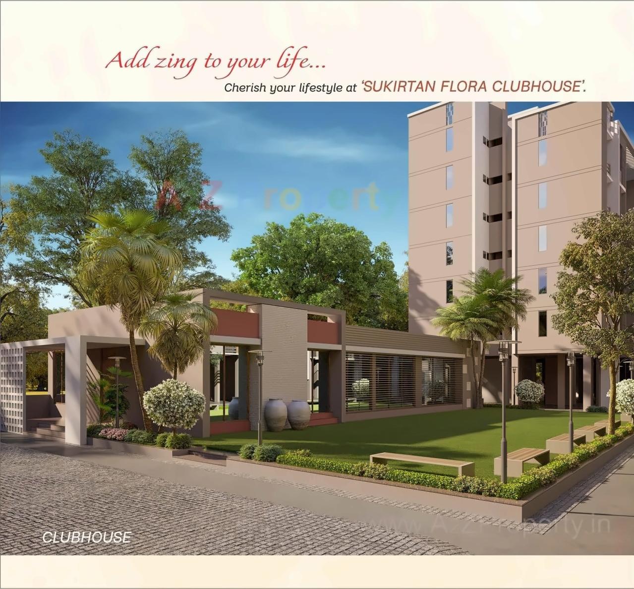 3D Elevation of real estate project Sukirtan Flora located at Karamsad, Anand, Gujarat