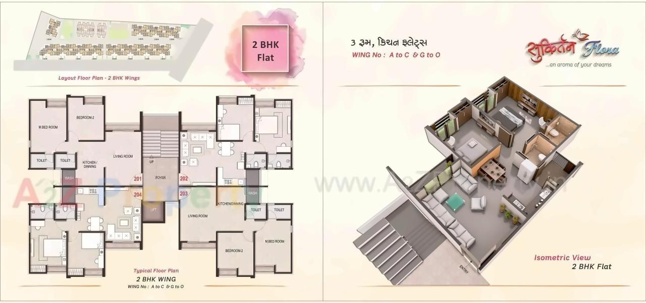 Layout of real estate project Sukirtan Flora located at Karamsad, Anand, Gujarat